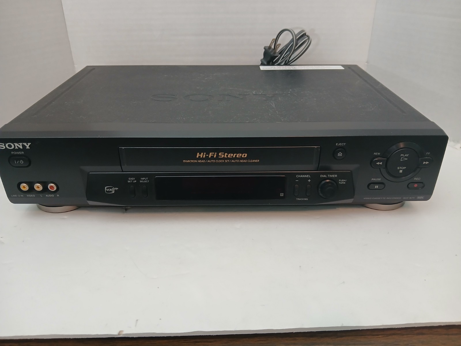 Sony SLV-N71 VHS Player 4Head HiFi VCR No Remote,Tested & Working, Free Shipping
