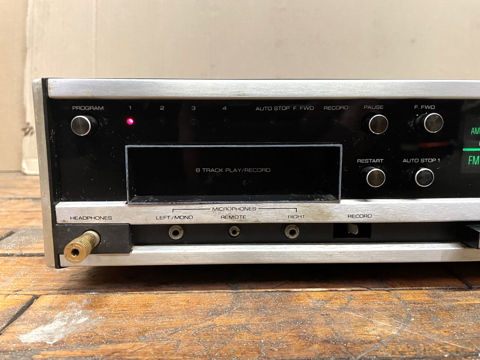 Vintage Sears Stereo Receiver 8 Track Player Recorder Model 132 Parts Repair