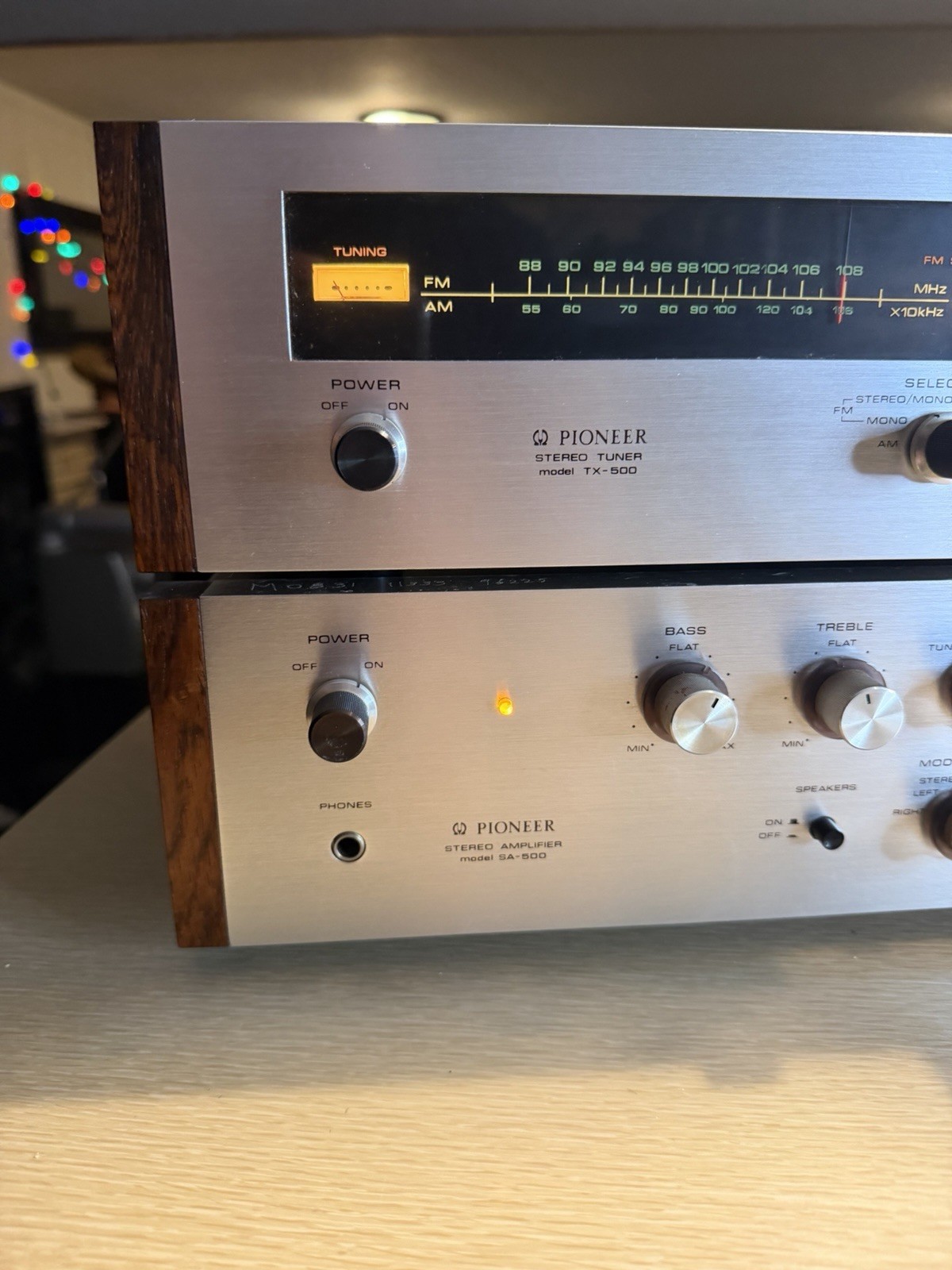 Pioneer SA-500 & TX-500 Amplifier & Tuner Silver Freshly Serviced Near Mint🎶