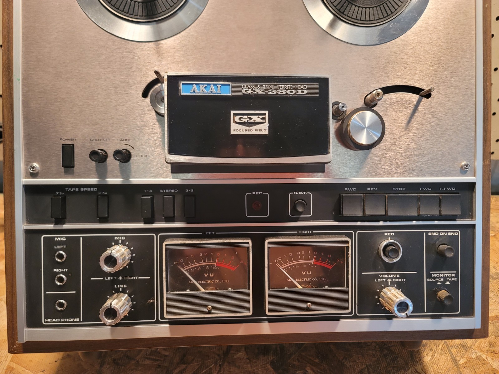 Akai GX-280D Surround Sound Stereo 4-Track/Stereo Reel To Reel AS-IS Works