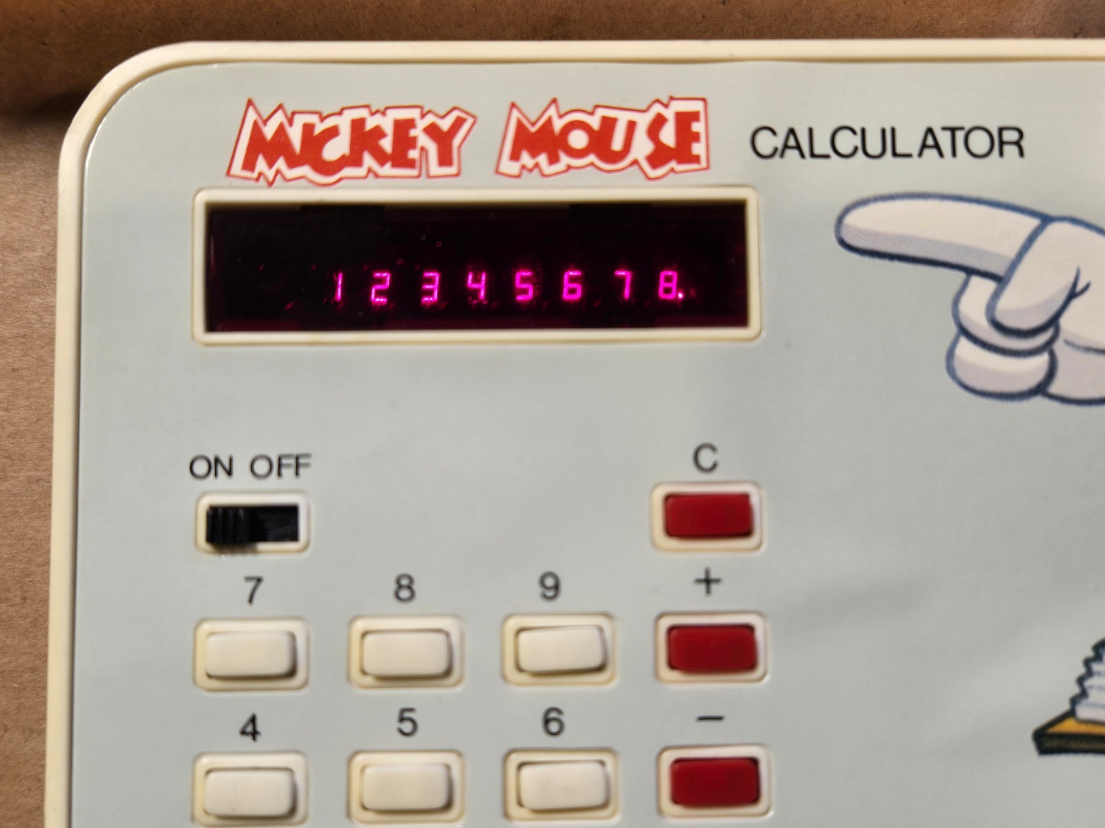 Concept 2000 Mickey Mouse Calculator Model 4610 MINT in Box Working Well