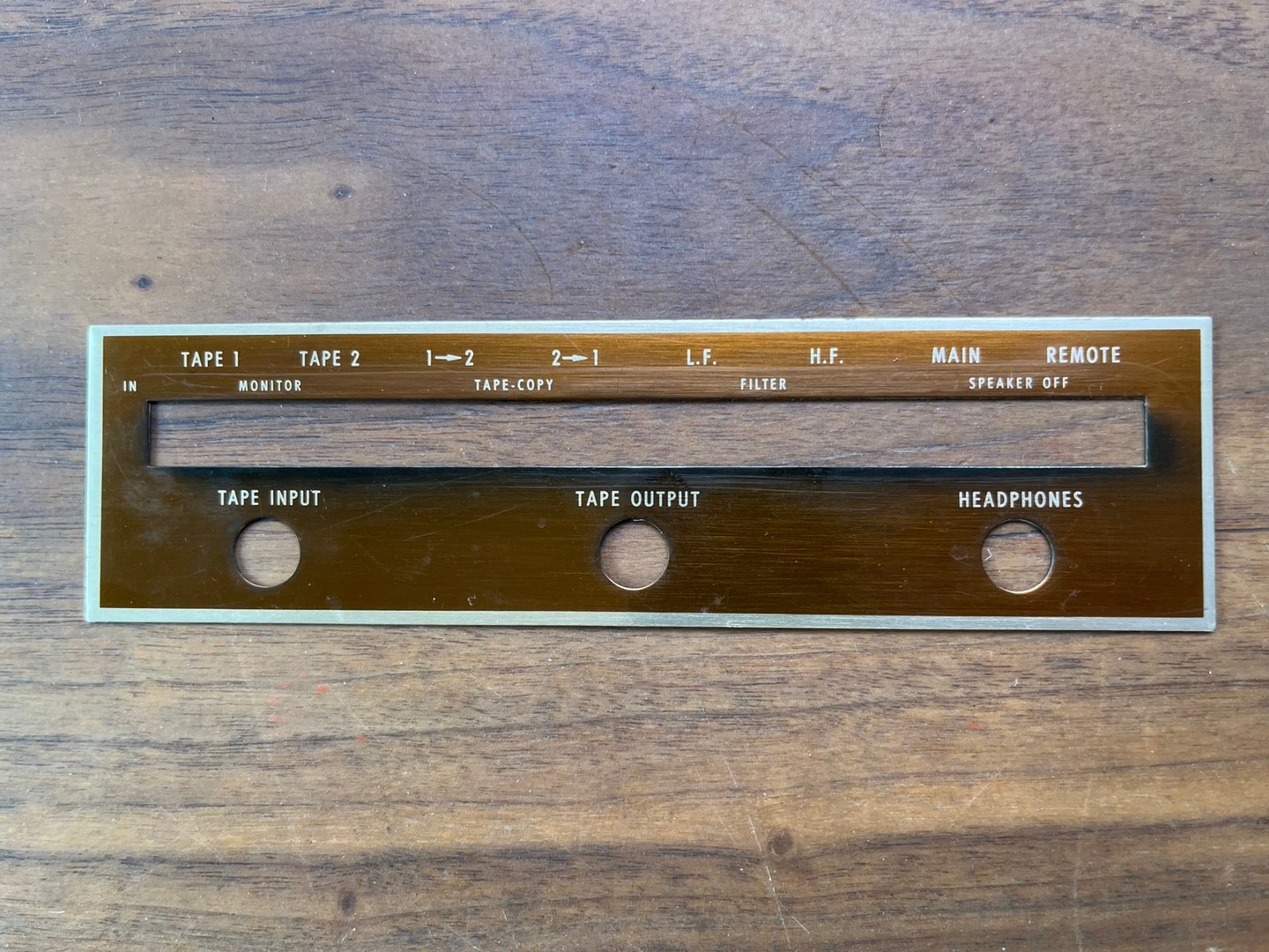 MCINTOSH C28 Preamplifier Faceplate DECAL ONLY