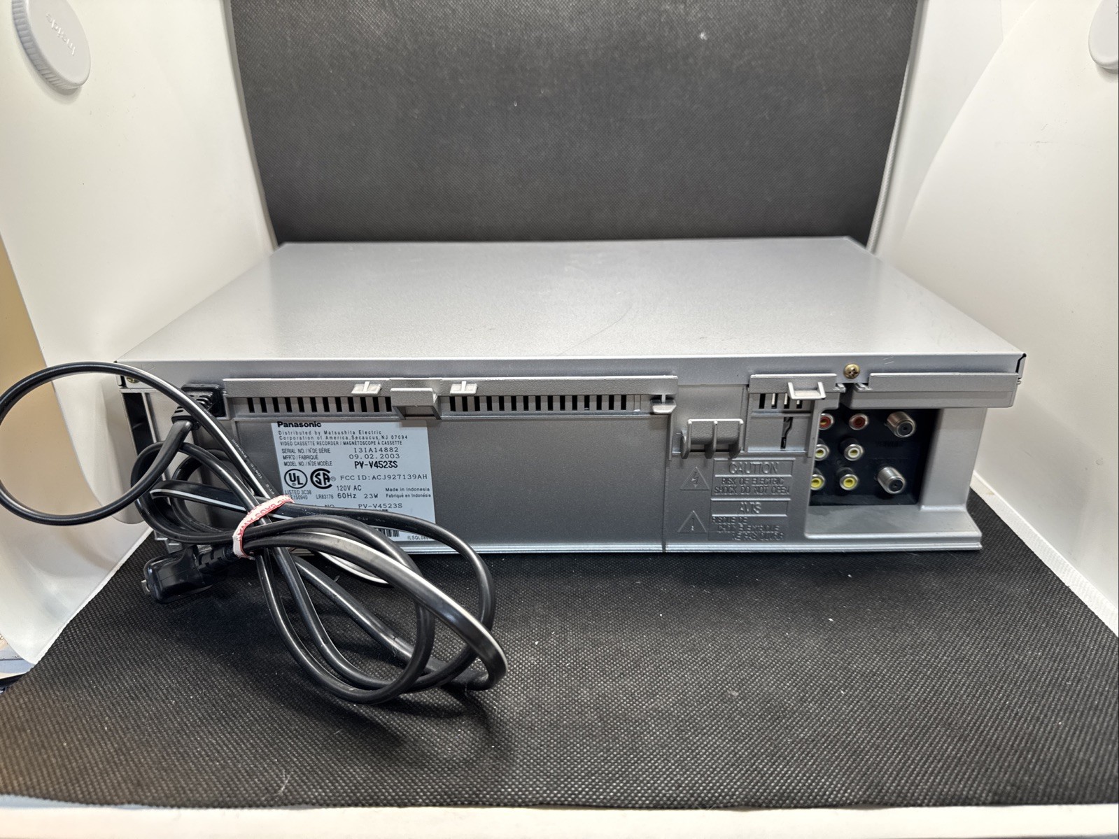 Panasonic PV-V4523S 4 Head Omnivision VCR VHS Player Blue Line Tested Works!