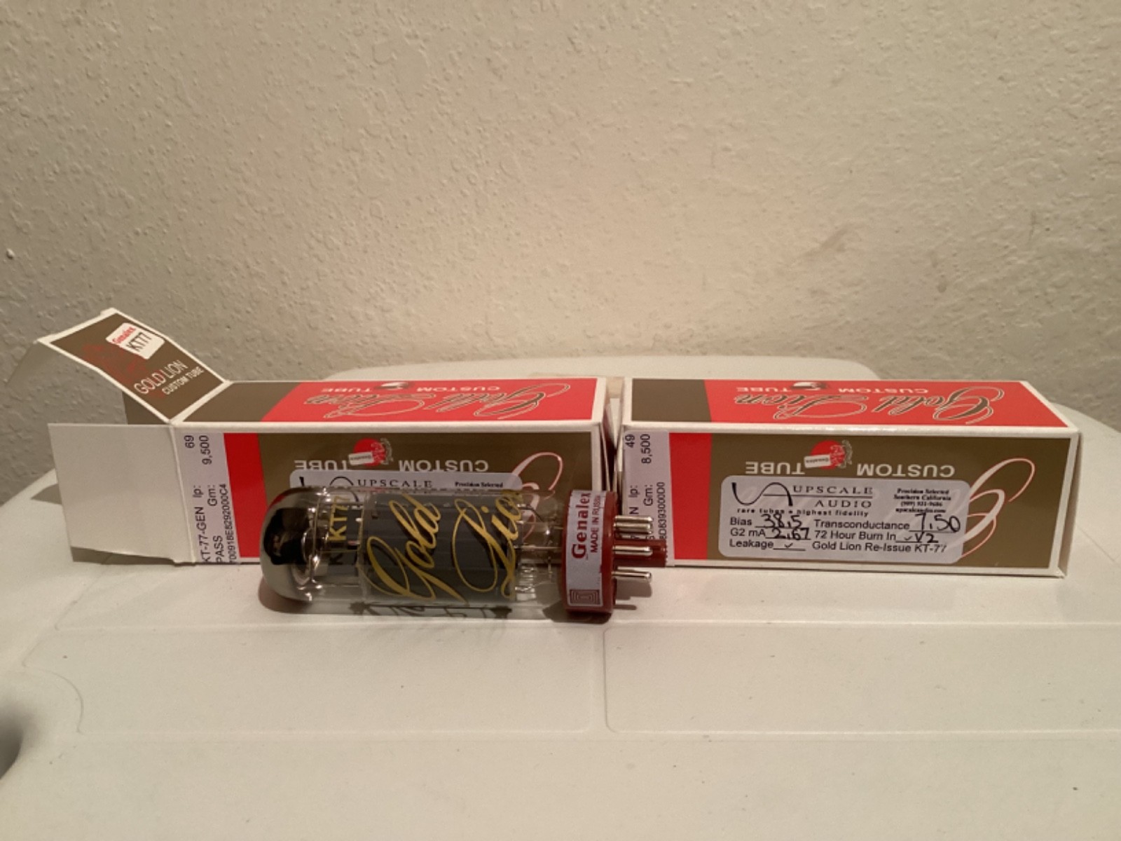 New Gold Lion KT77 and New Tung Sol EL34B, 2 Matched Pairs, From Upscale Audio
