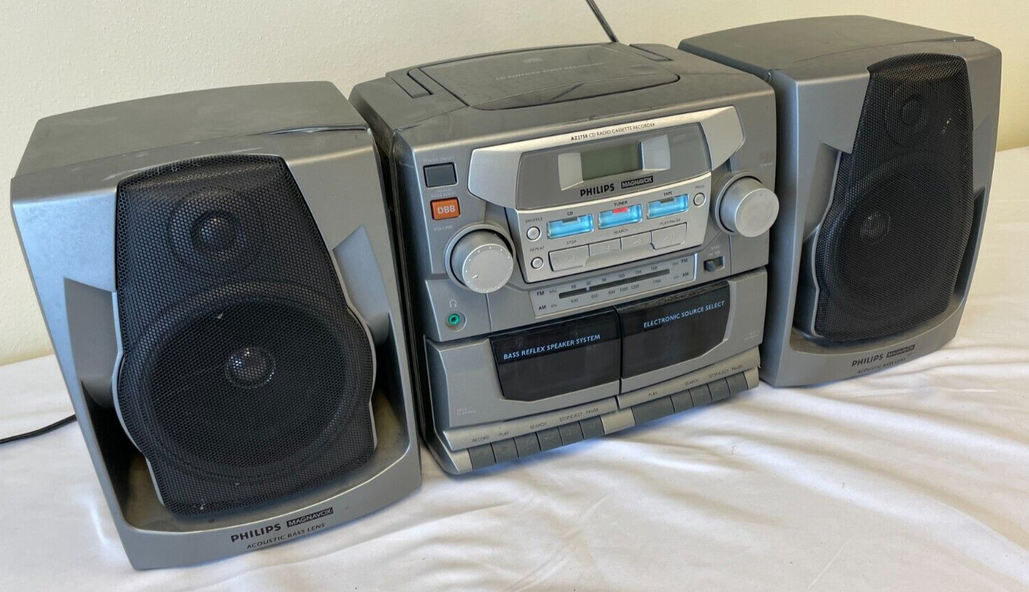 Philips AZ-2750 CD Radio (AM-FM) Cassette Recorder