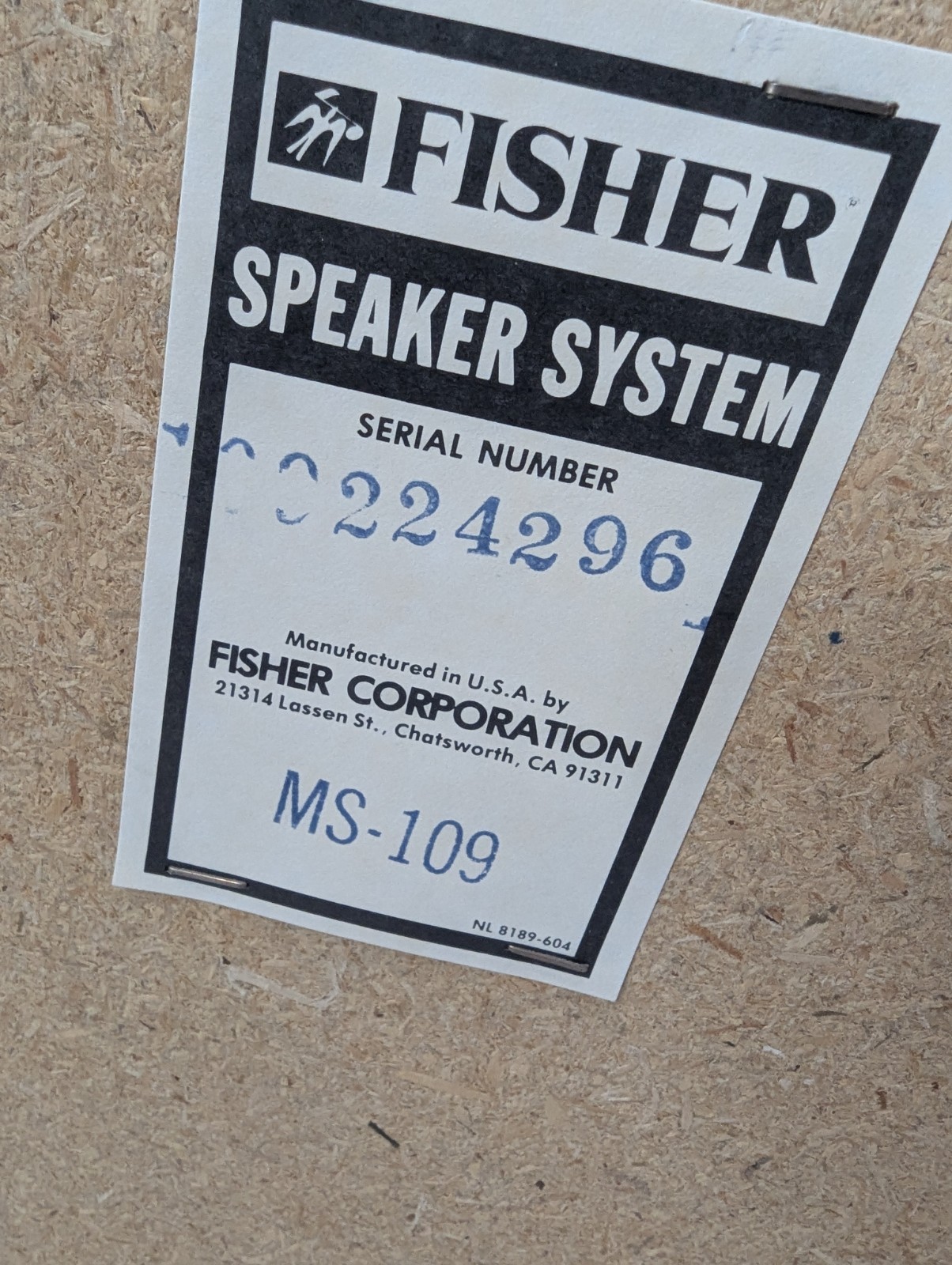 Vintage Fisher Speaker System MS-109 Upgrade Set 22x10x8 Crisp Clear Music