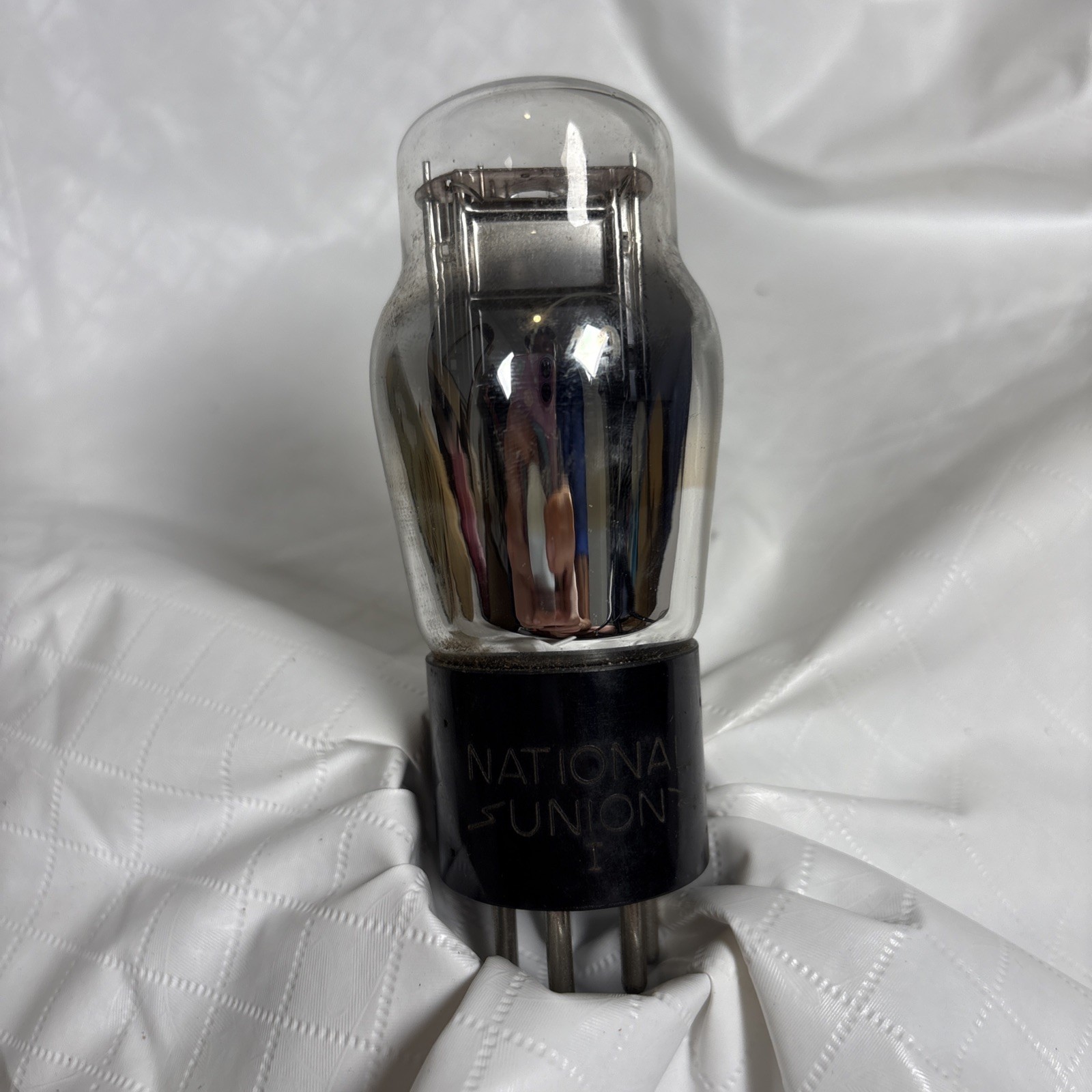 VINTAGE NATIONAL UNION TYPE 49 DUAL GRID AMPLIFIER TUBE,OLD BATTERY RADIOS