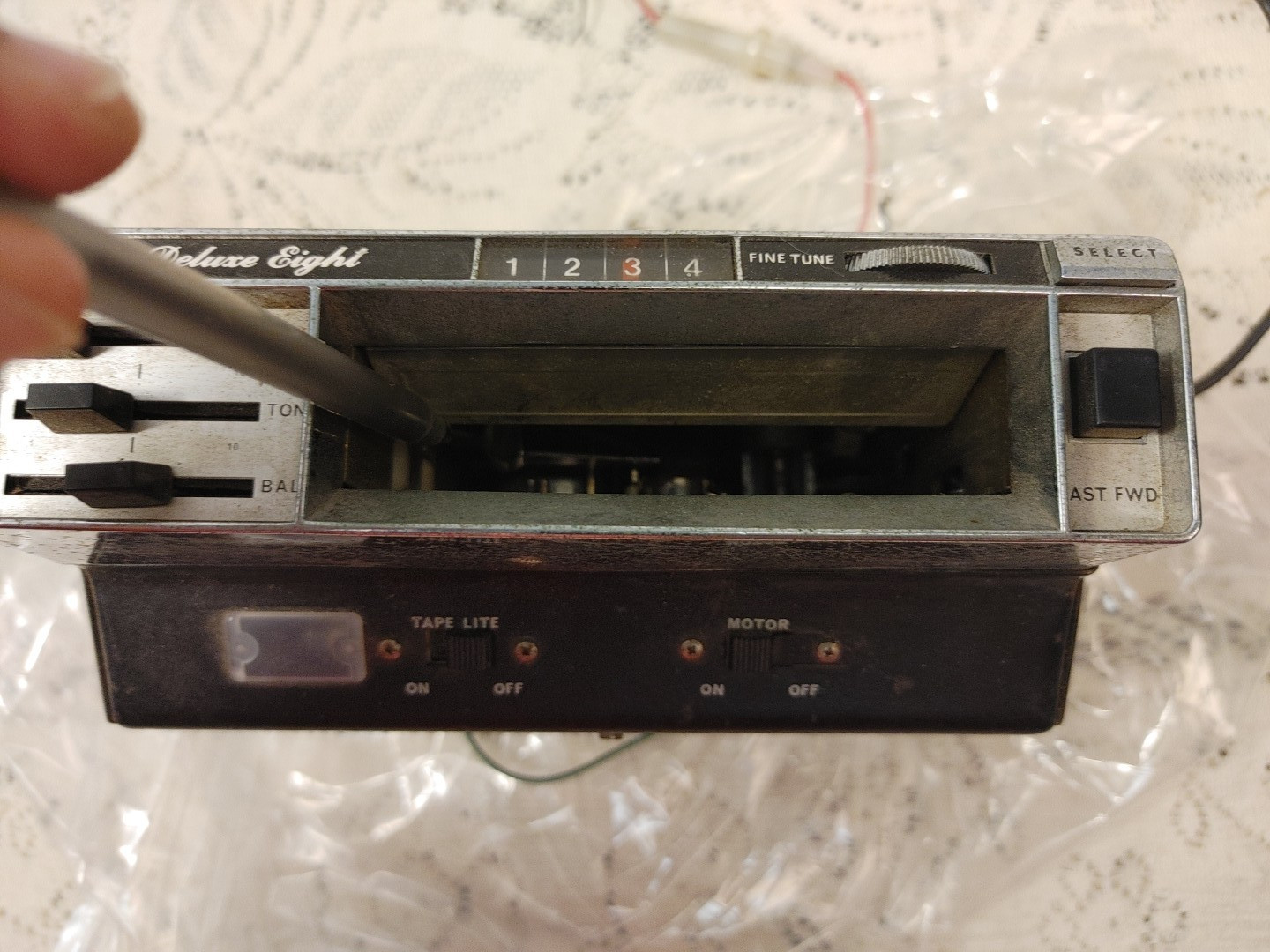 Vintage Deluxe Eight Auto Car Truck 8 Track Player 100017-077 153622 Japan 12V