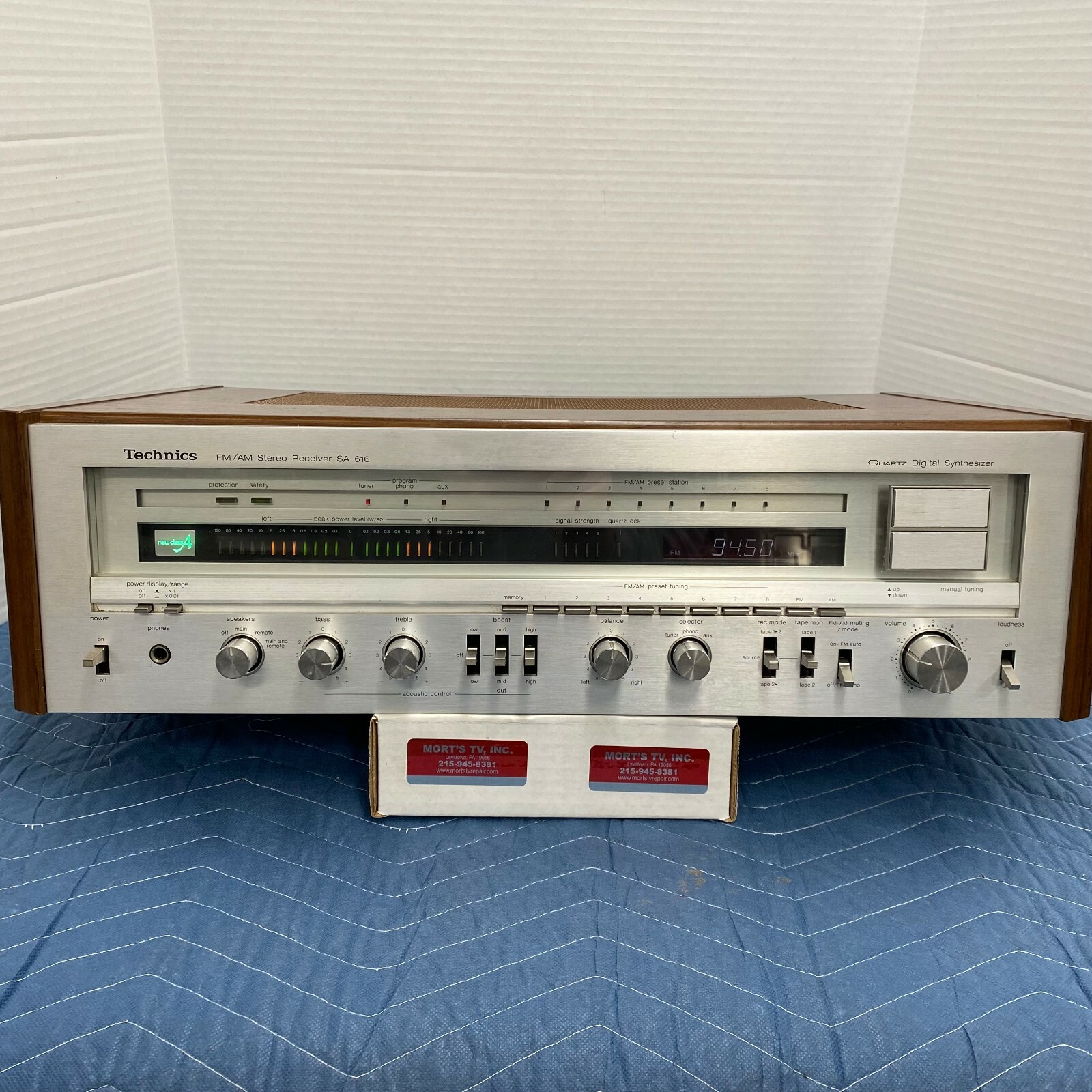 TECHNICS SA-616 VINTAGE AM/FM STEREO RECEIVER – SERVICED – CLEANED – TESTED