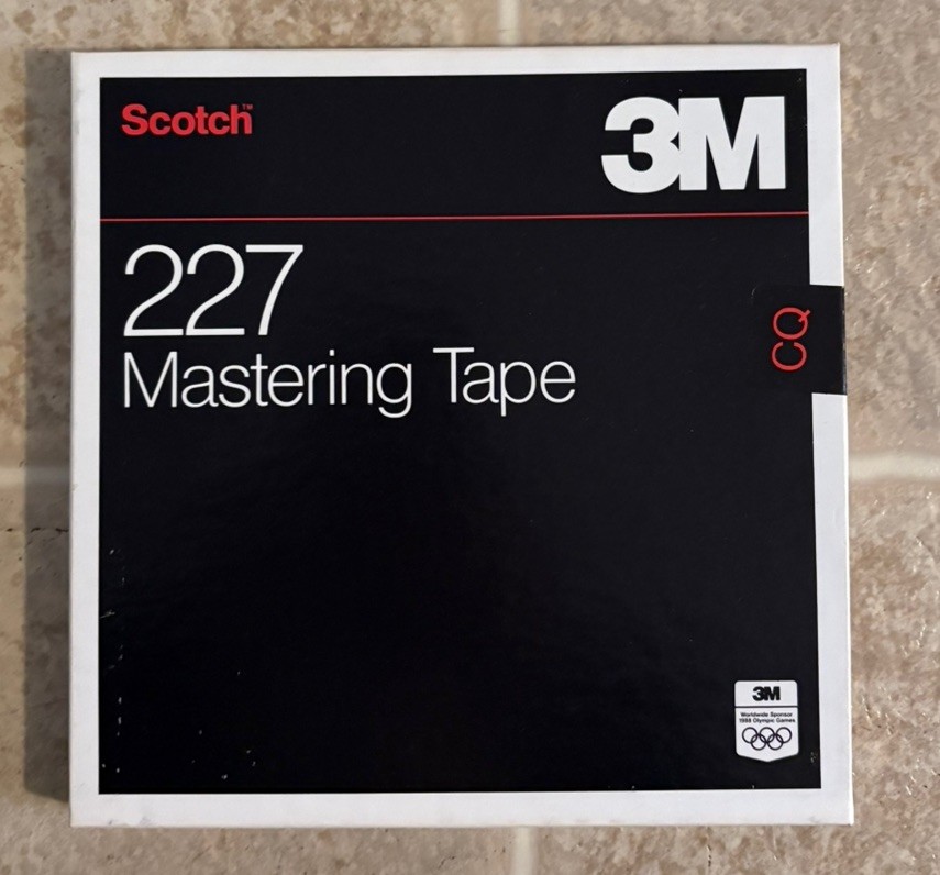 3M SCOTCH NEW 227 Mastering Tape 1/4” 1800’ SEALED! Vintage Audio Mastering Tape