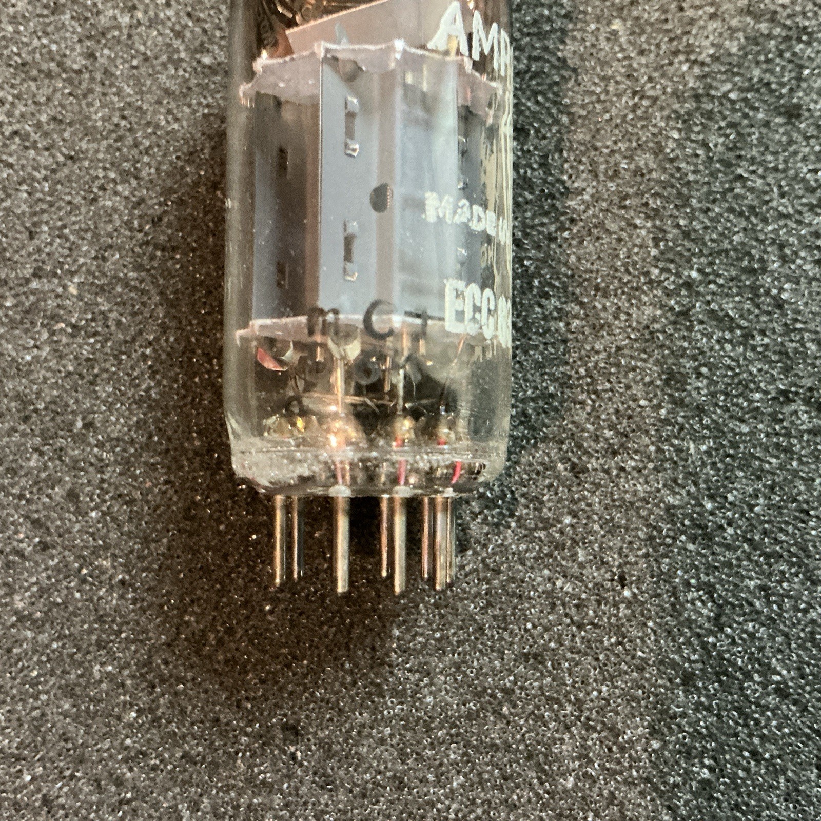 NOS Amperex 12AX7 ECC83 mC1 Tube Foil D-Get BALANCED Bugle Boy 12ax7a B339