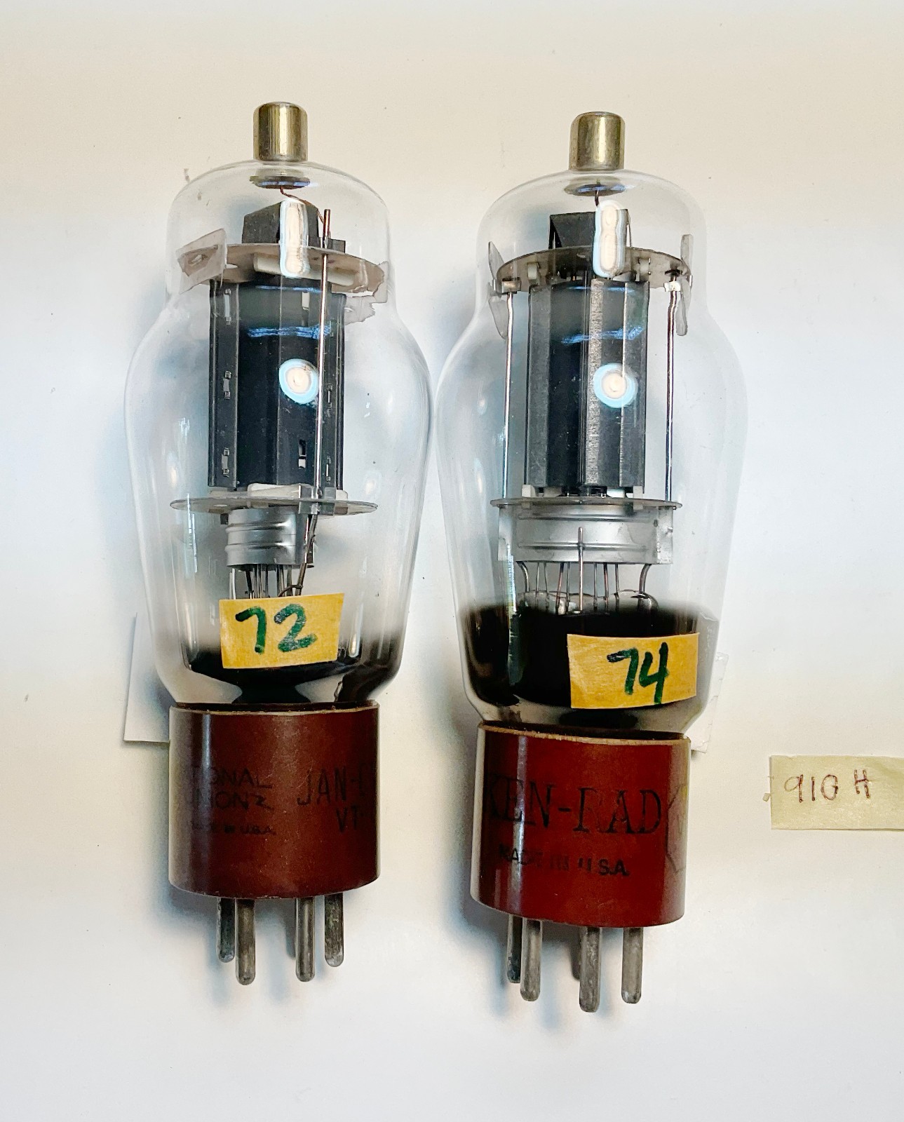 Pair of Ken-Rad/National Union 807 Tubes