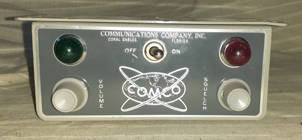 Vintage Comco 700-VCU Radio Voice Control Unit, Squelch, Volume, Coral Gables FL