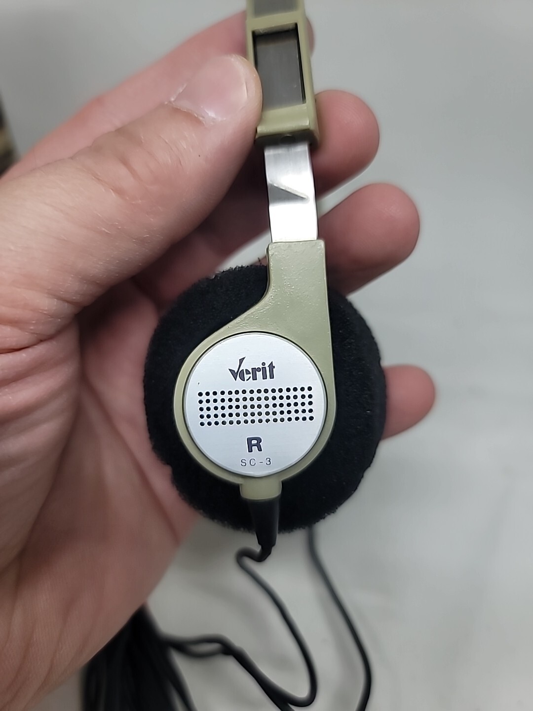 vintage verit model sc-3 ultra Low-mass Saarium Cobalt Stereo Headphones
