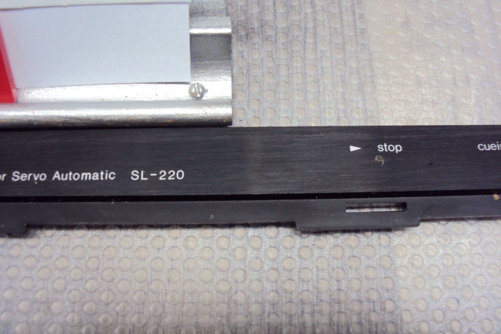 Technics SL-220 Or SL-210 Turntable Front Trim Piece. Tested Parting Out SL-220