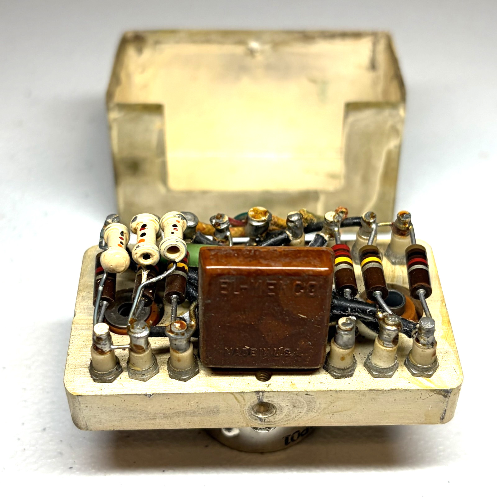 Elco-PH 9 Pin Tube Socket Resistor Block TS103P01