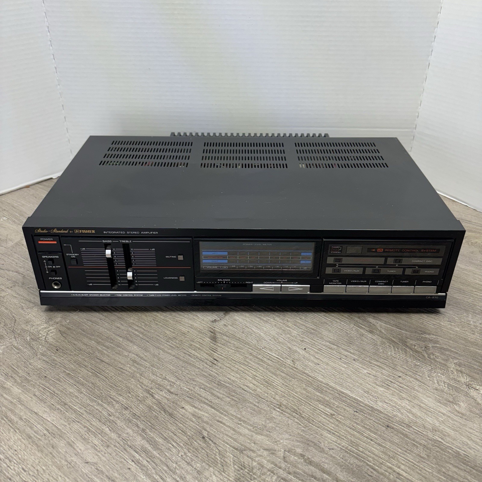 Vintage Fisher CA-870 Amplifier Receiver Stereo 2 Channel Equalizer Video Proof