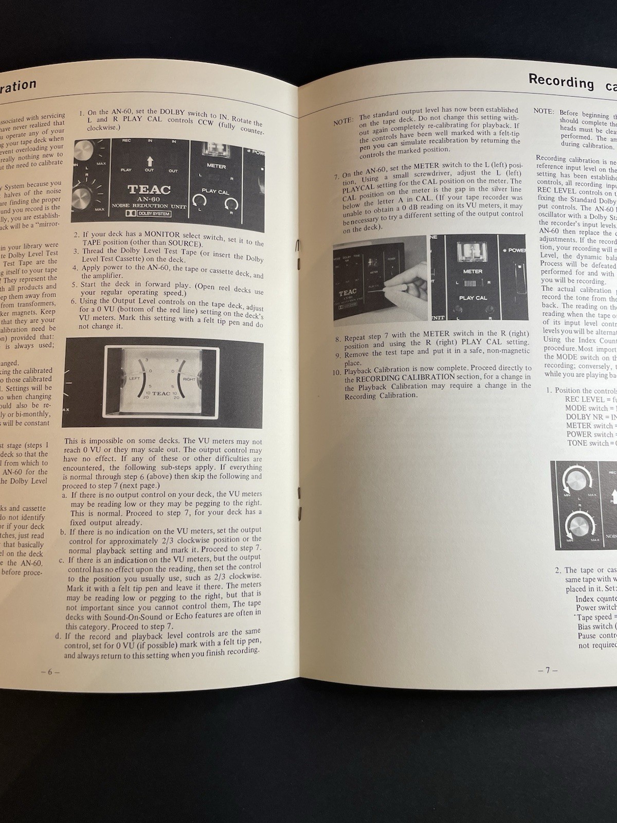 Vintage Original TEAC AN-60 Noise Reduction Unit Instruction Manual