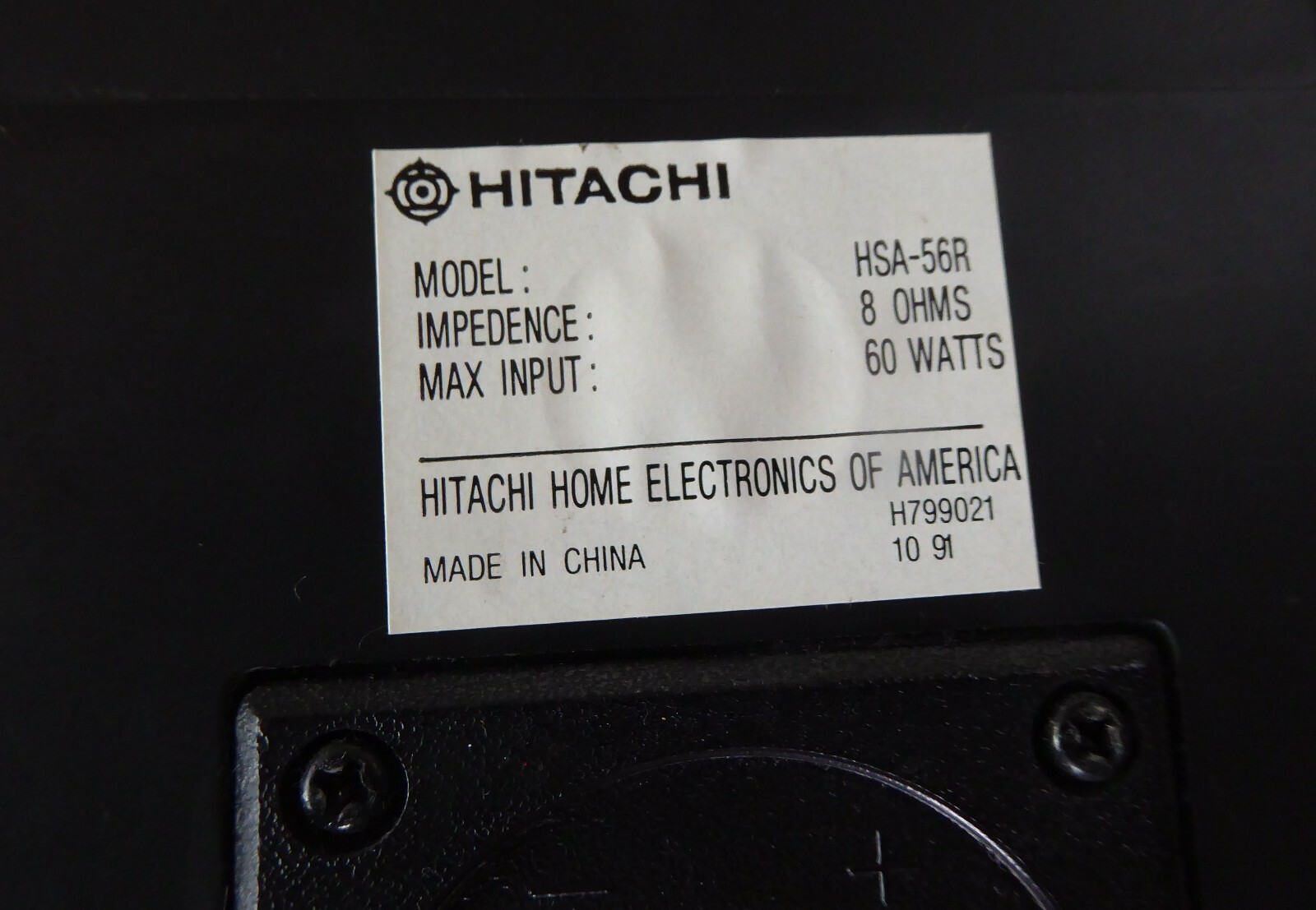 Hitachi HSA-56R Bookshelf 2-way Speaker Pair