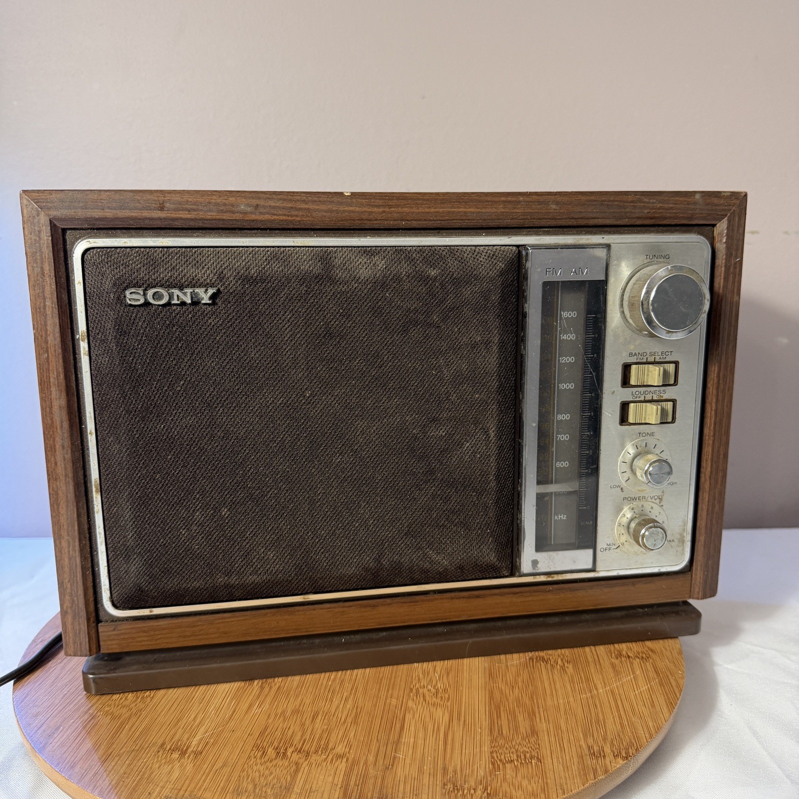 Vintage Sony Model No. ICF-9740W AM/FM Radio | Tested and Works Great