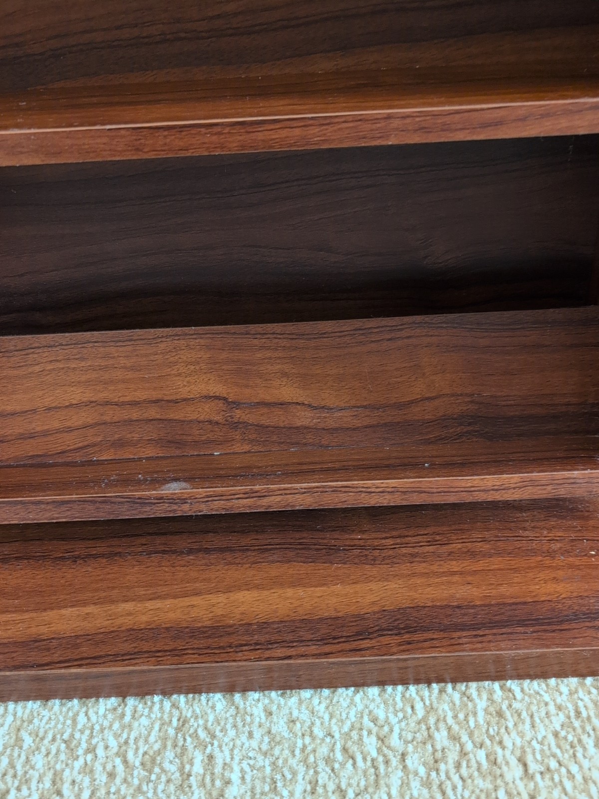 Sony Beta-Max Tape Shelf Rare Vintage Wood. Great Condition.