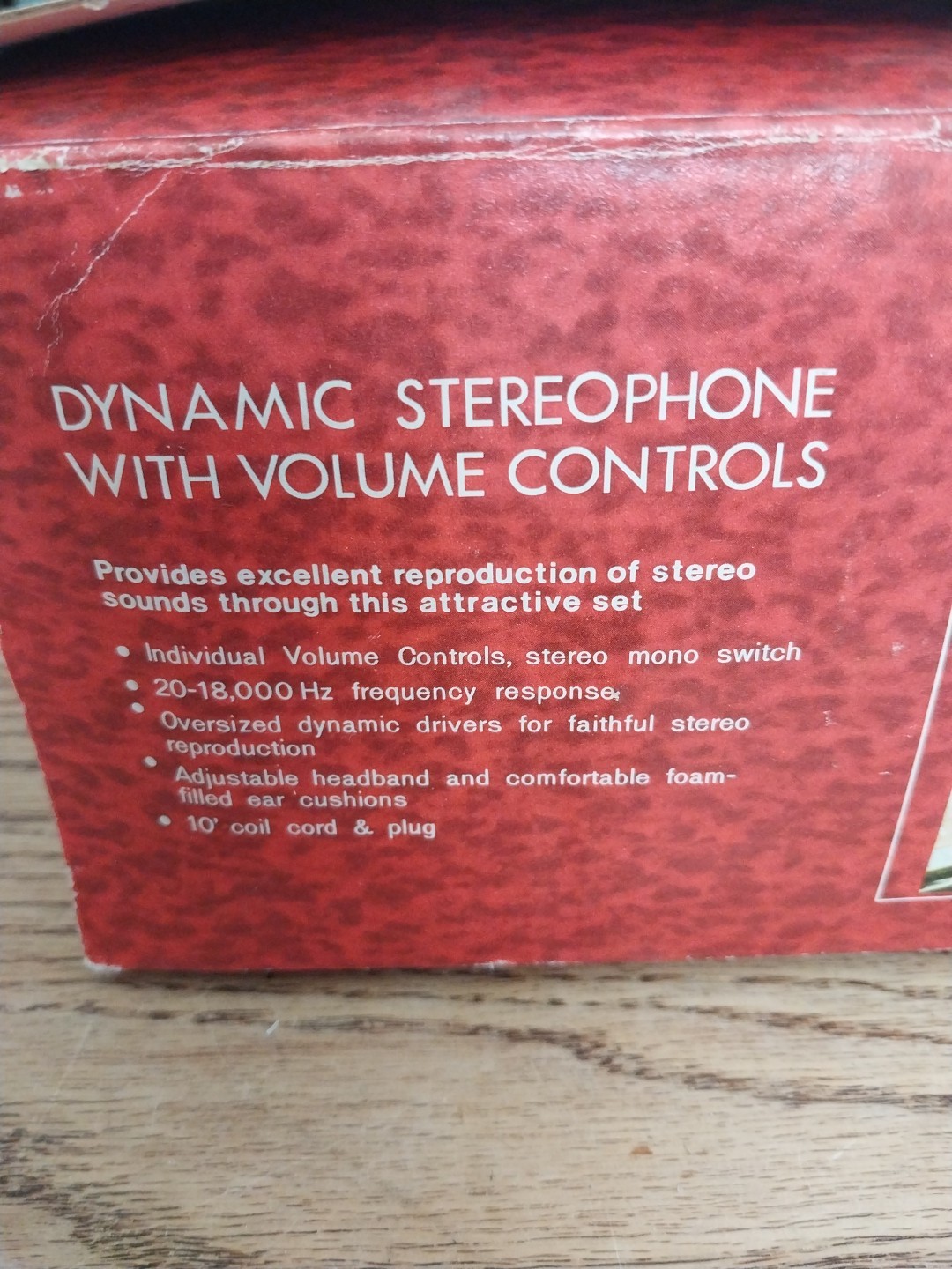 Vtg NOS Numark Stereo Headphones DH-20VA Stereo + Mono Switch Volume Control