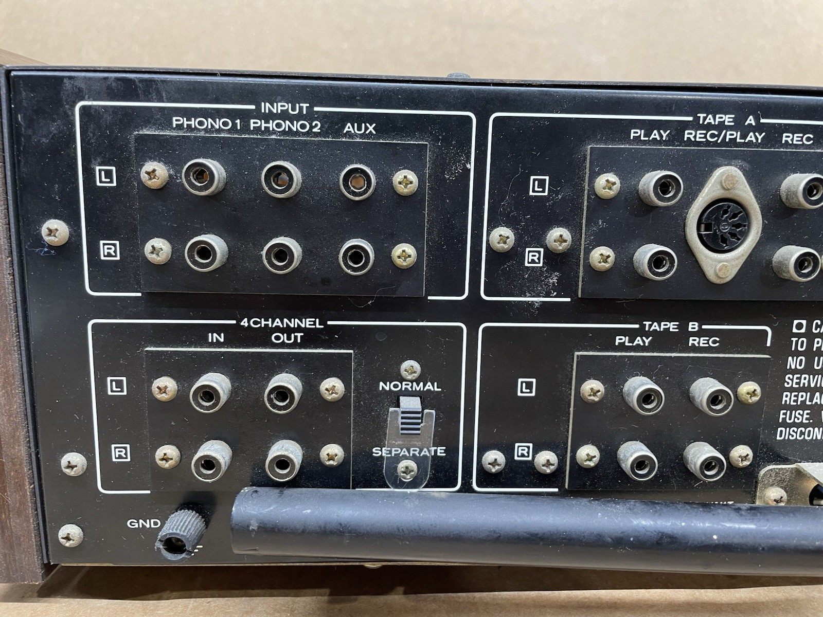KENWOOD KR-6400 VINTAGE AM/FM STEREO RECEIVER – PARTIALLY TESTED AND WORKING!