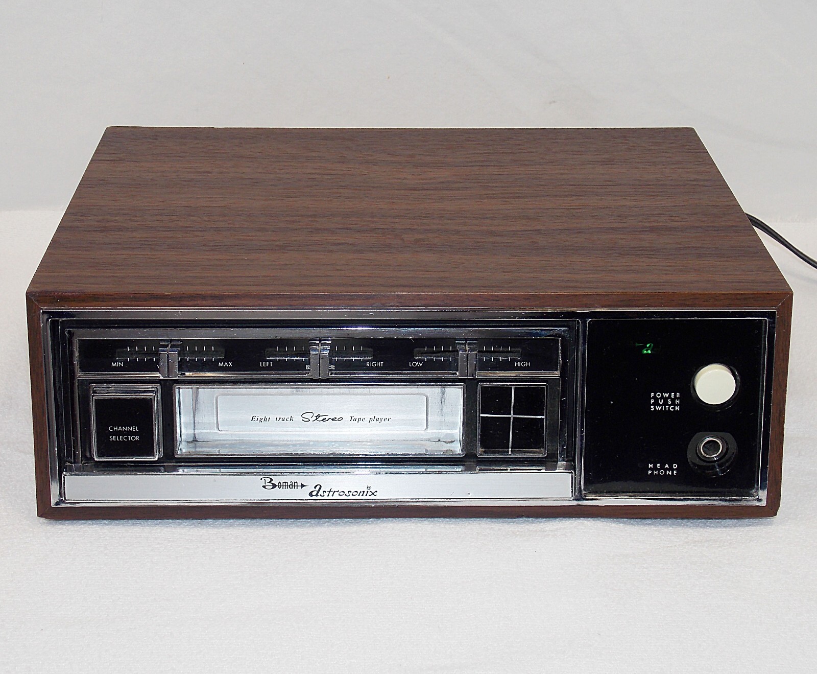 Vintage RARE Boman HA-808A 8 Track Player for Car or Home ~ Parts or Repair!