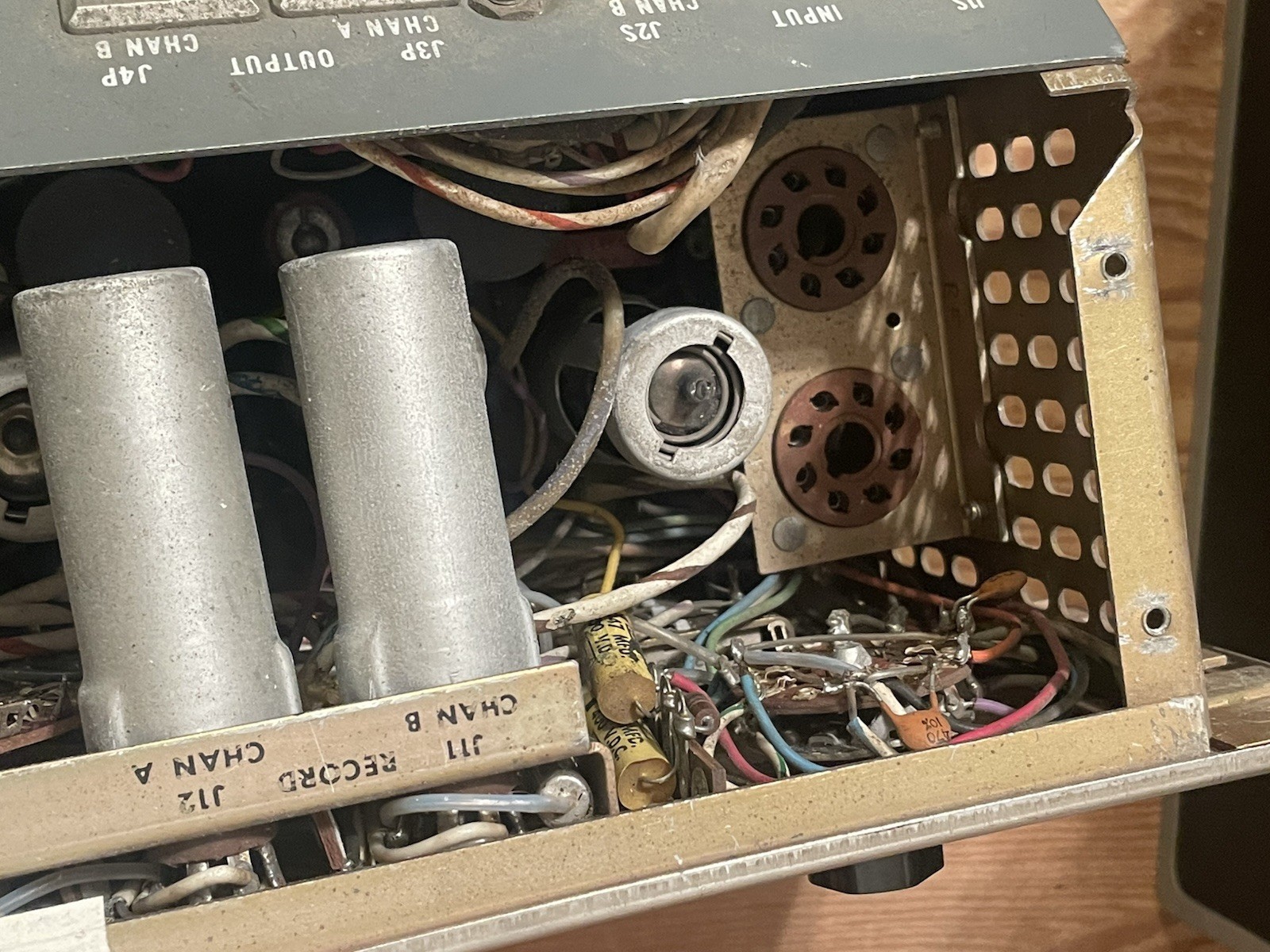 Vintage ’60s Ampex PR-10-2 tube-type two-channel electronics 7.5/15 ips preamp
