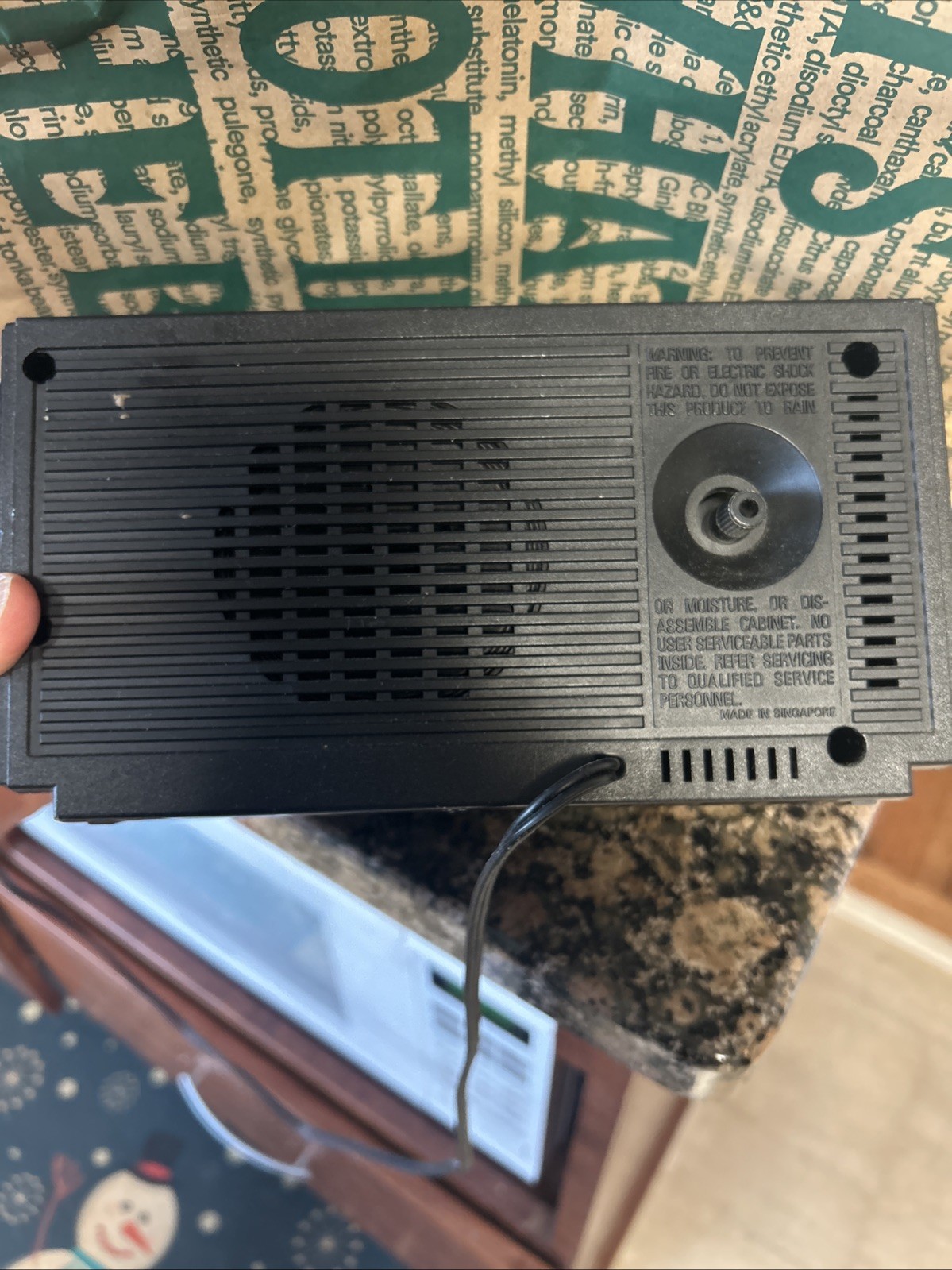 General Electric AM/FM Alarm Clock Radio (Model No. 7-4550C) WORKS