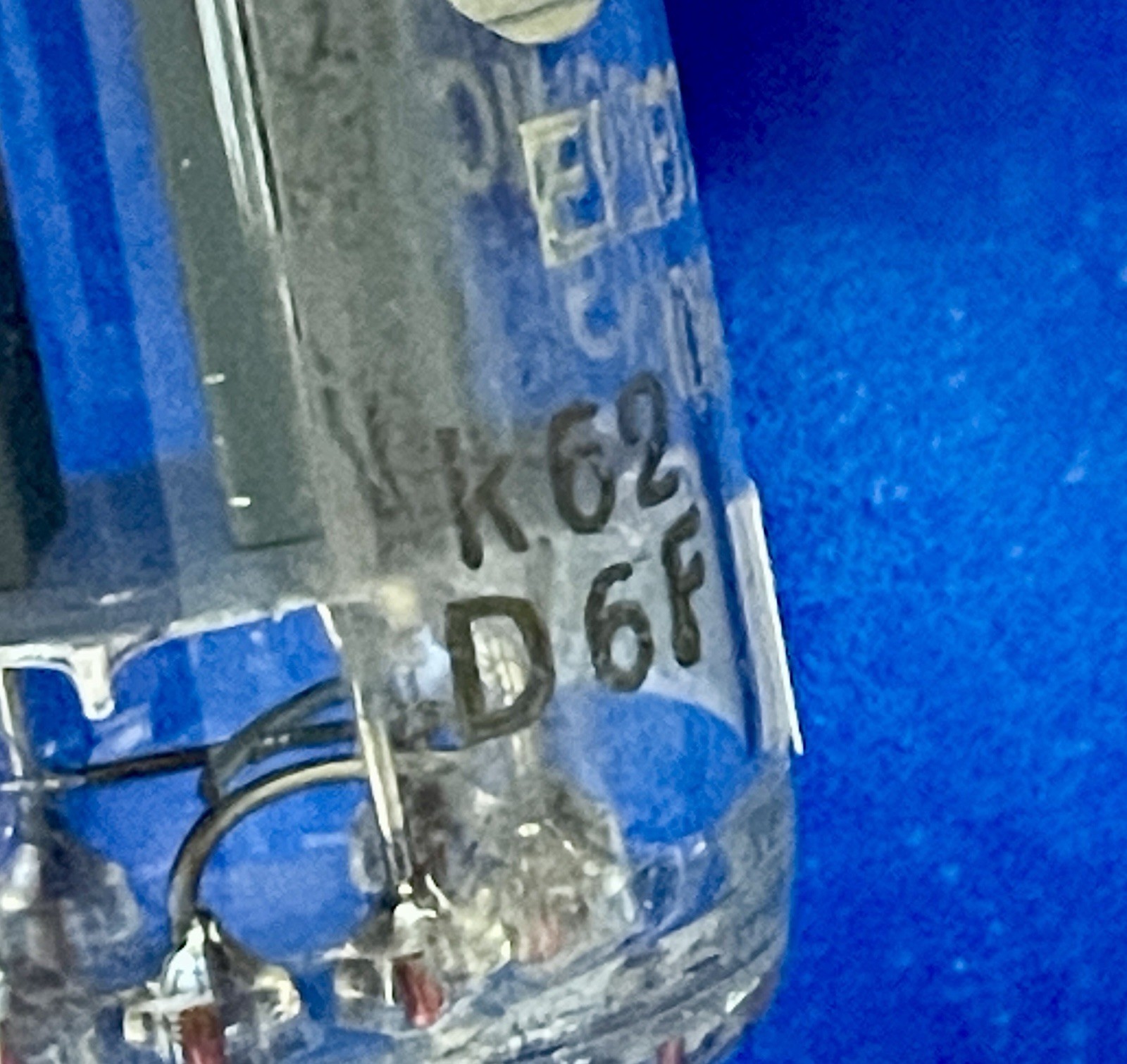 TWO Valvo ECC82 12AU7 Tubes / k62 / 45 deg. D Getter – 1956 /Amplitrex👍 Amperex