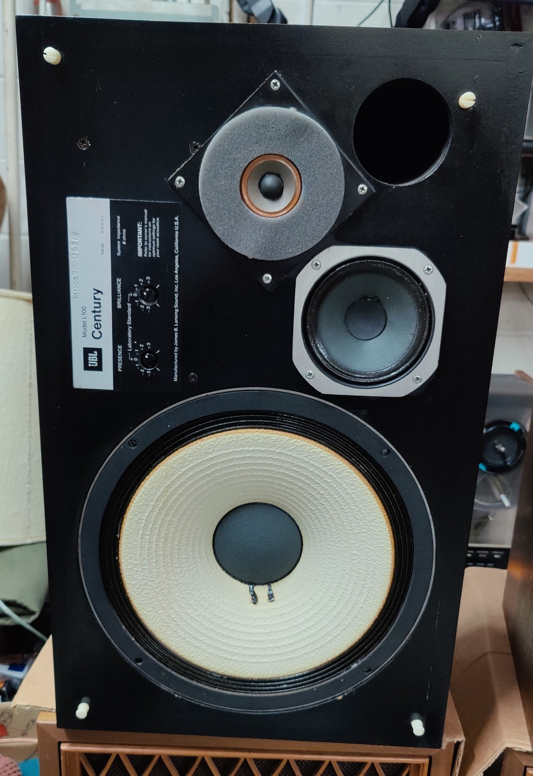 JBL L100 2nd generation speakers (1 pair) Vintage Original Mid Century Walnut