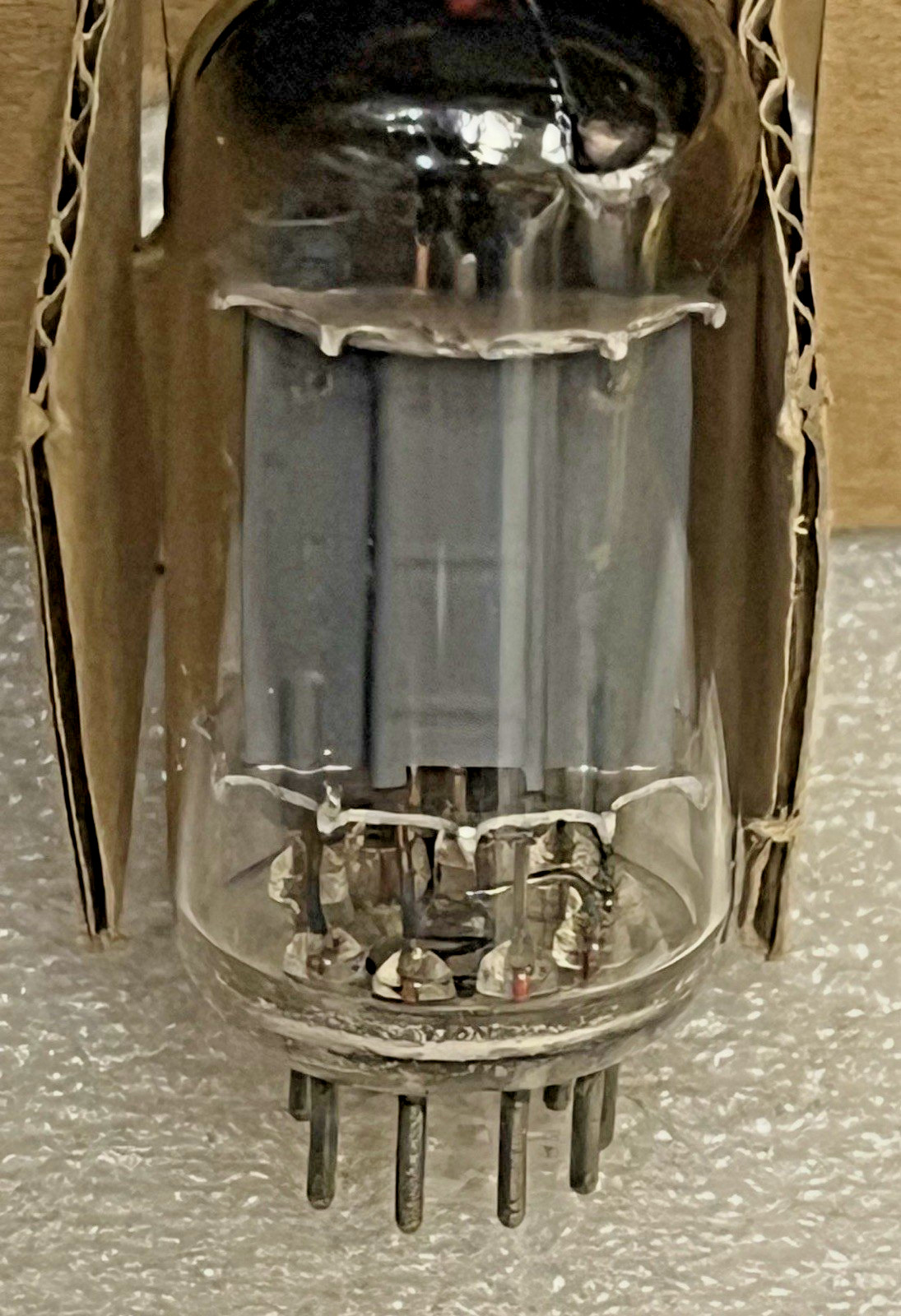 VERY RARE NOS PHILIPS MINIWATT ECC82 12AU7 TALL WELDED PLATES 1956 D GETTER MINT