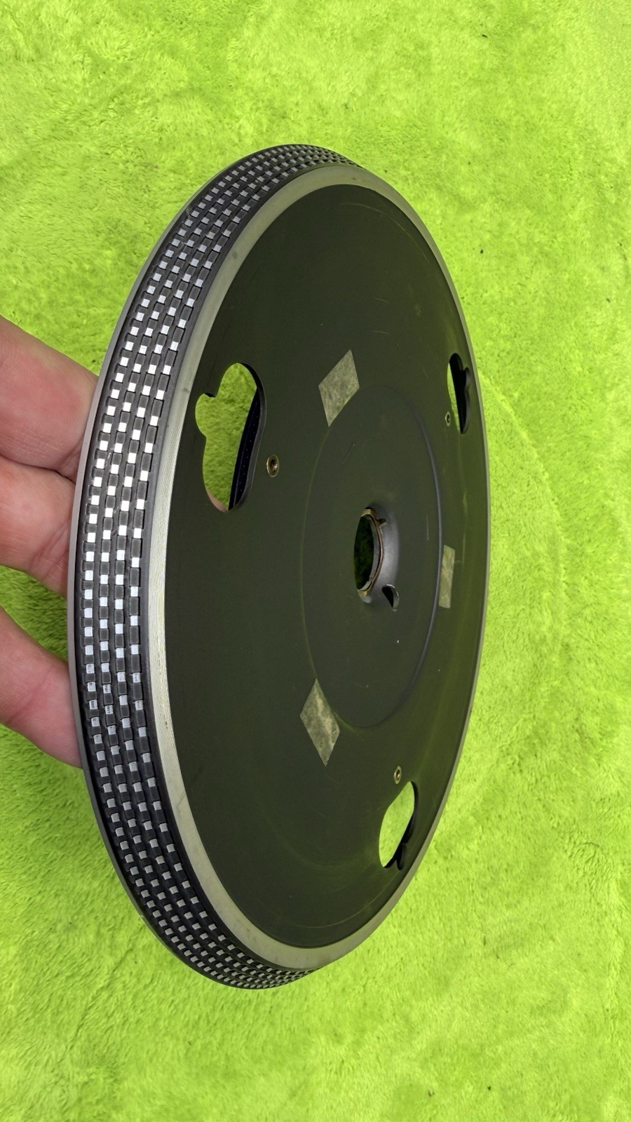 DUAL 1258 & Others TURNTABLE METAL PLATTER ONLY 10.5” See Pics Good Condition 🔥