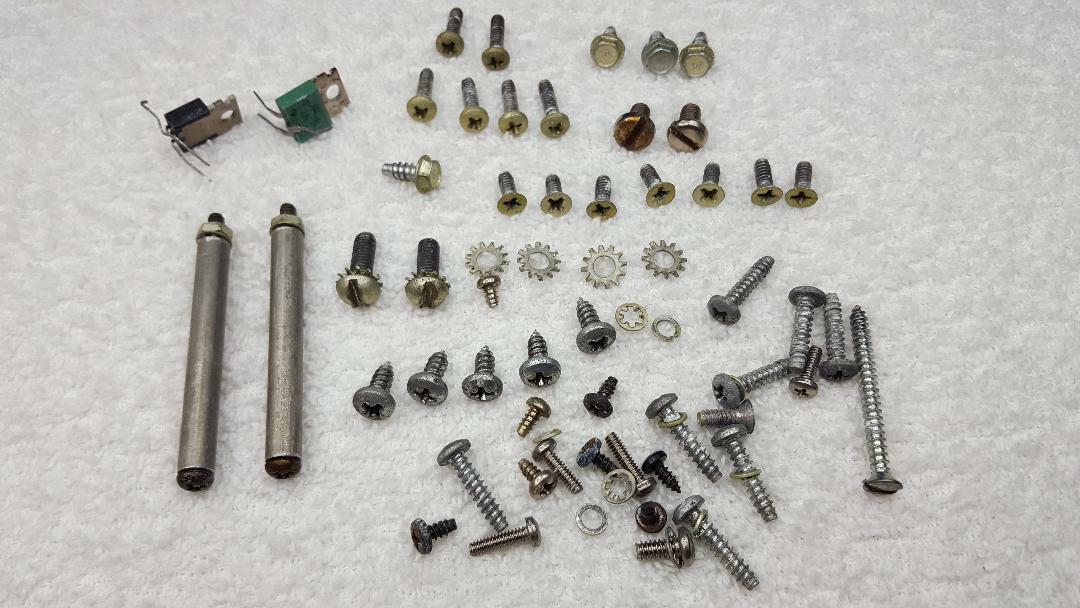 JBL SA600, SA-600, VINTAGE AMPLIFIER SCREWS, BOLTS, WASHERS, & ASSORTED HARDWARE