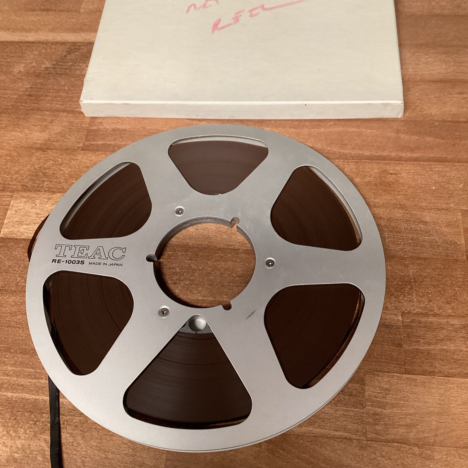 TEAC RE-1003S Silver Metal Aluminum Vintage 10.5” in. Audio Tape 1/4” Reel Japan