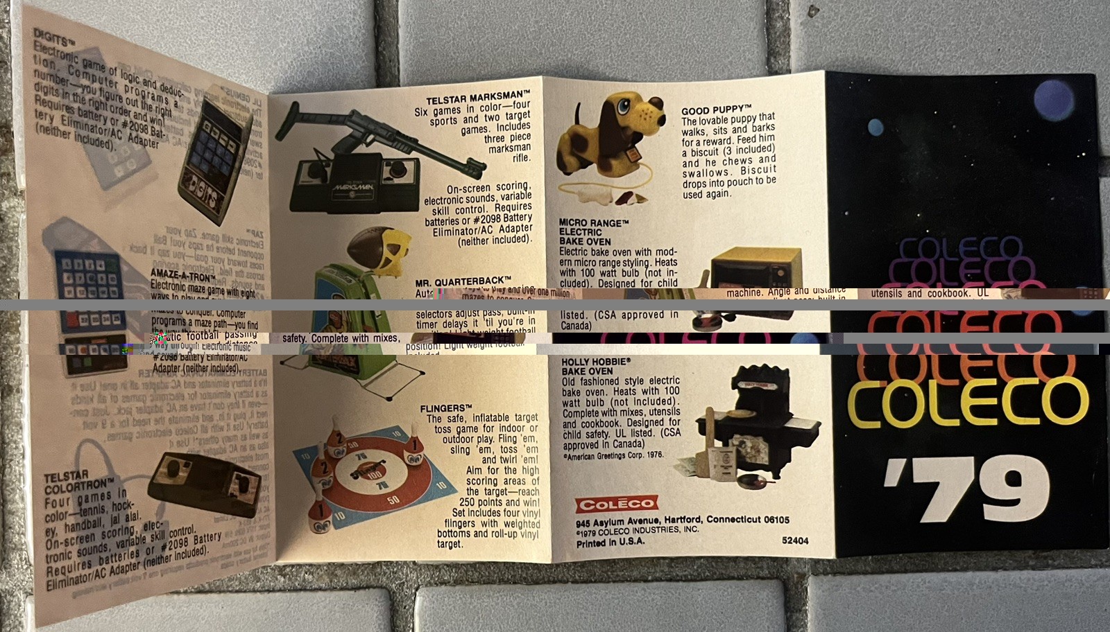 Vintage 1979 Coleco Electronics Video Game Catalog Head To Head Quiz Wiz Zodiac