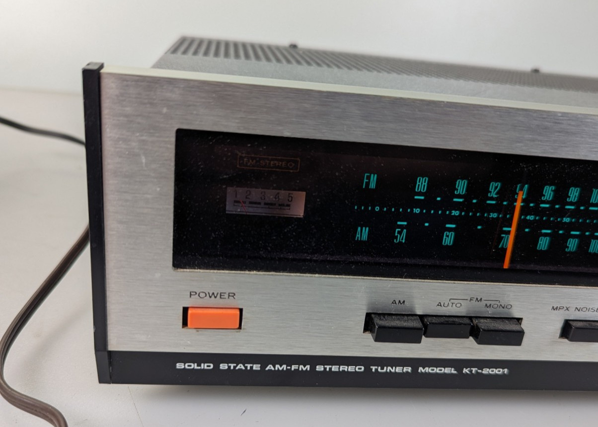 KENWOOD KT-2001 VINTAGE ANALOG AM/FM STEREO TUNER – TESTED