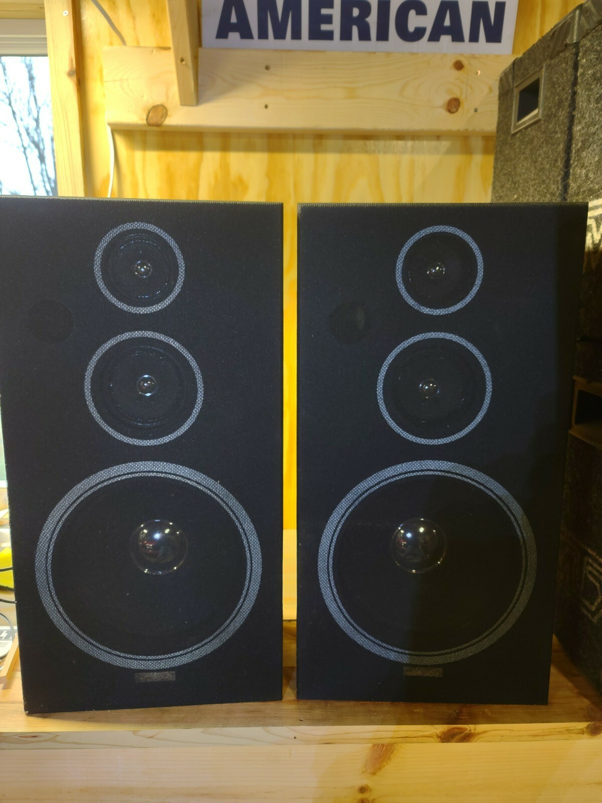 FISHER SM-332 3-WAY SPEAKER, 2 EACH, USED, IN GOOD CONDITION, SOLD AS IS.