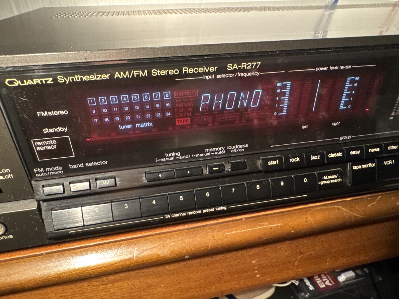 Technics SA-R277 Quarts Synthesizer AM/FM Stereo Receiver TESTED