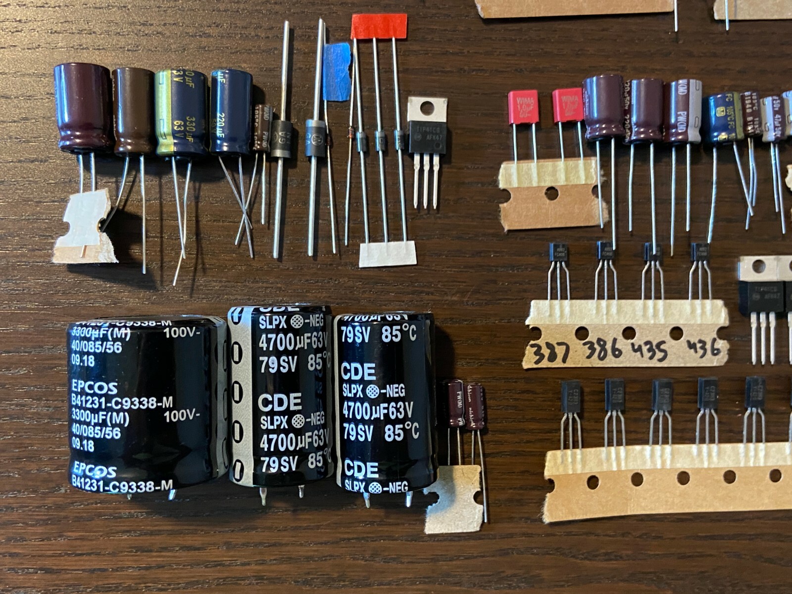Pioneer SX-525 Complete Rebuild Kit High-Quality Receiver Recap Caps Transistors