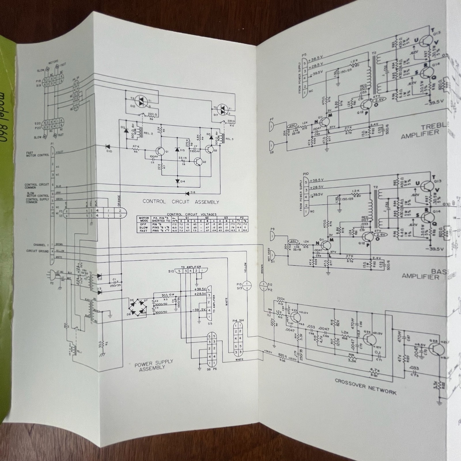 VINTAGE 1970’S LESLIE SPEAKER MODEL 860 SERVICE MANUAL