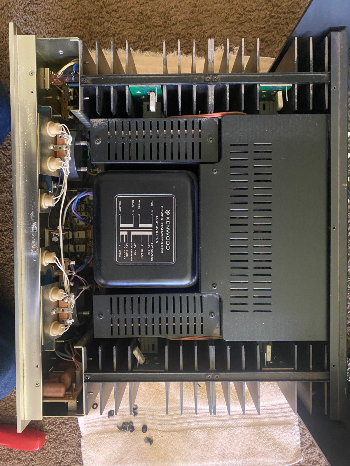 VINTAGE KENWOOD 700M AMPLIFIER ALL ORIGINAL UNMOLESTED TESTED FULLY WORKING 700M