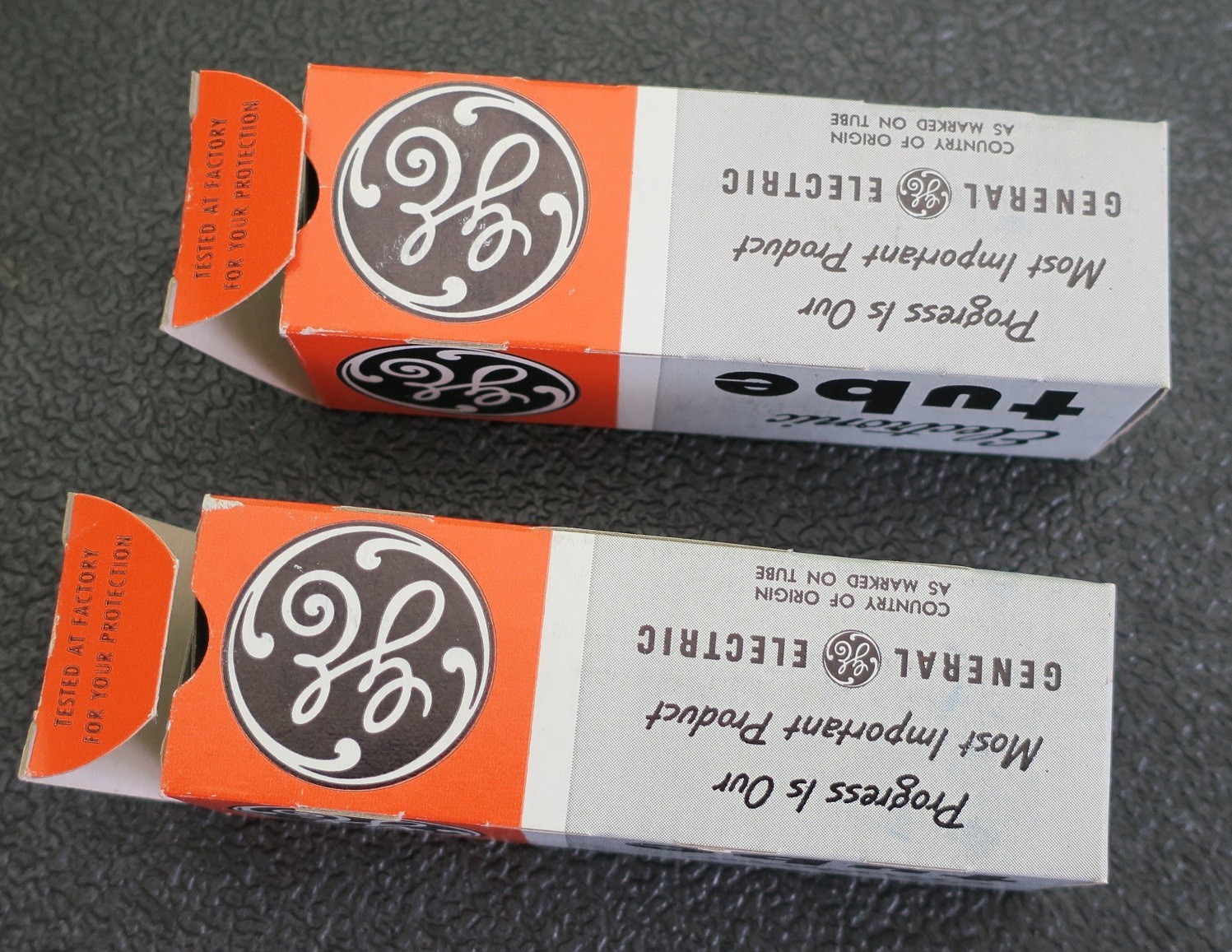 GE 6L6GC Vintage Matched Pair Power tubes w/ Original boxes – from KCANos Tubes