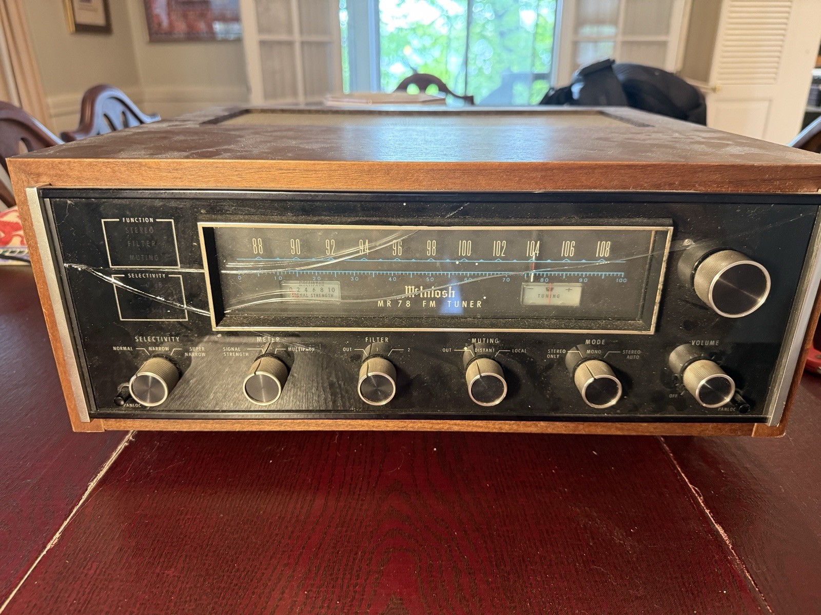 McIntosh MR 78 FM Tuner — EXCELLENT WORKING CONDITION