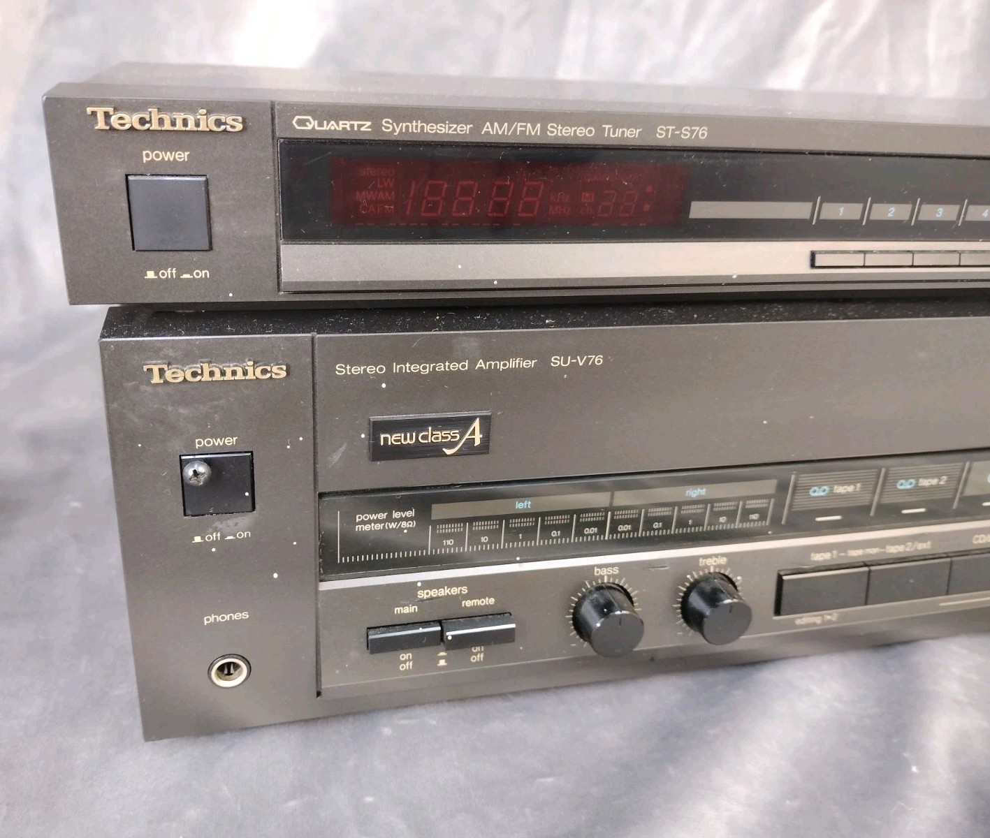 VTG TECHNICS SU-V76 STEREO INTEGRATED AMPLIFIER and ST-S76 STEREO TUNER TESTED