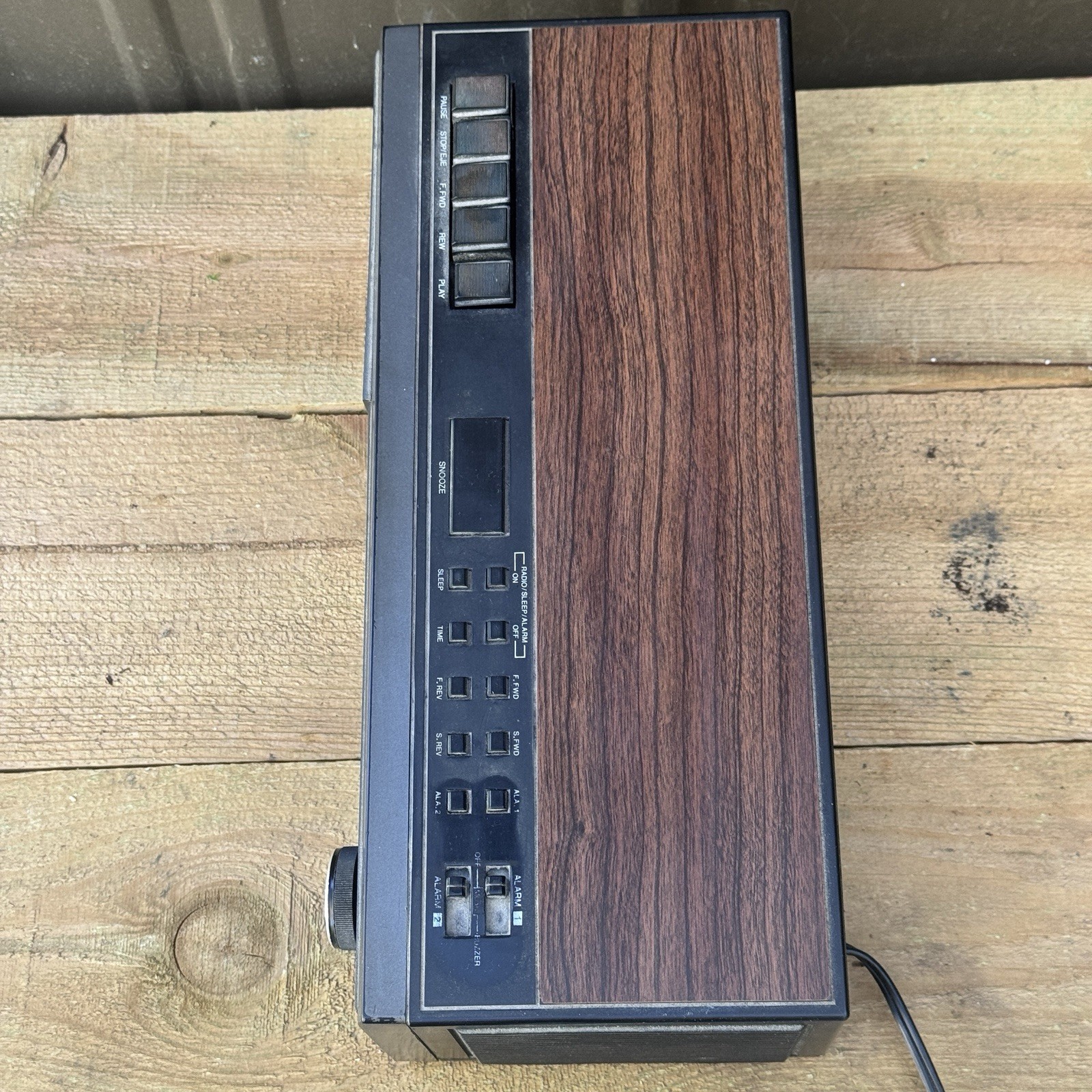 VTG SEARS LXI SERIES, Stereo Cassette AM/FM Clock Radio, Works!
