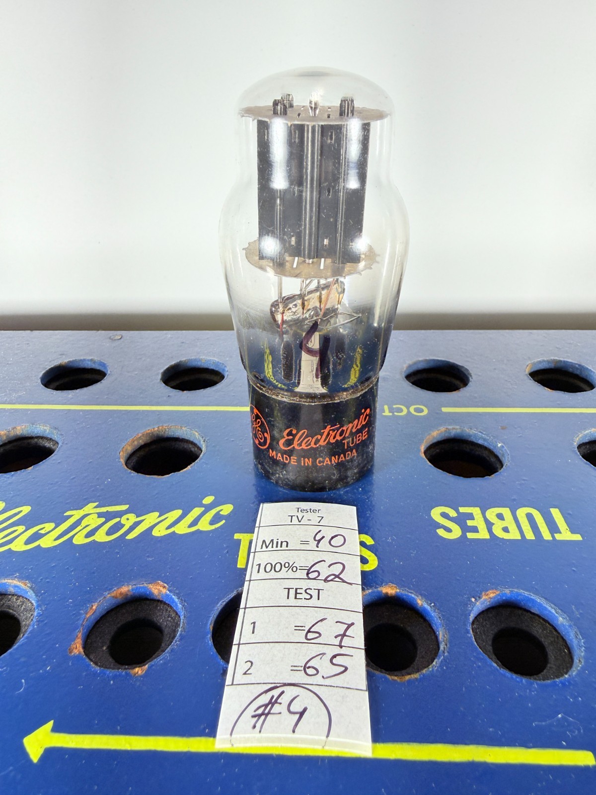GE 5V4G Made in Canada Tested Like NOS Tube