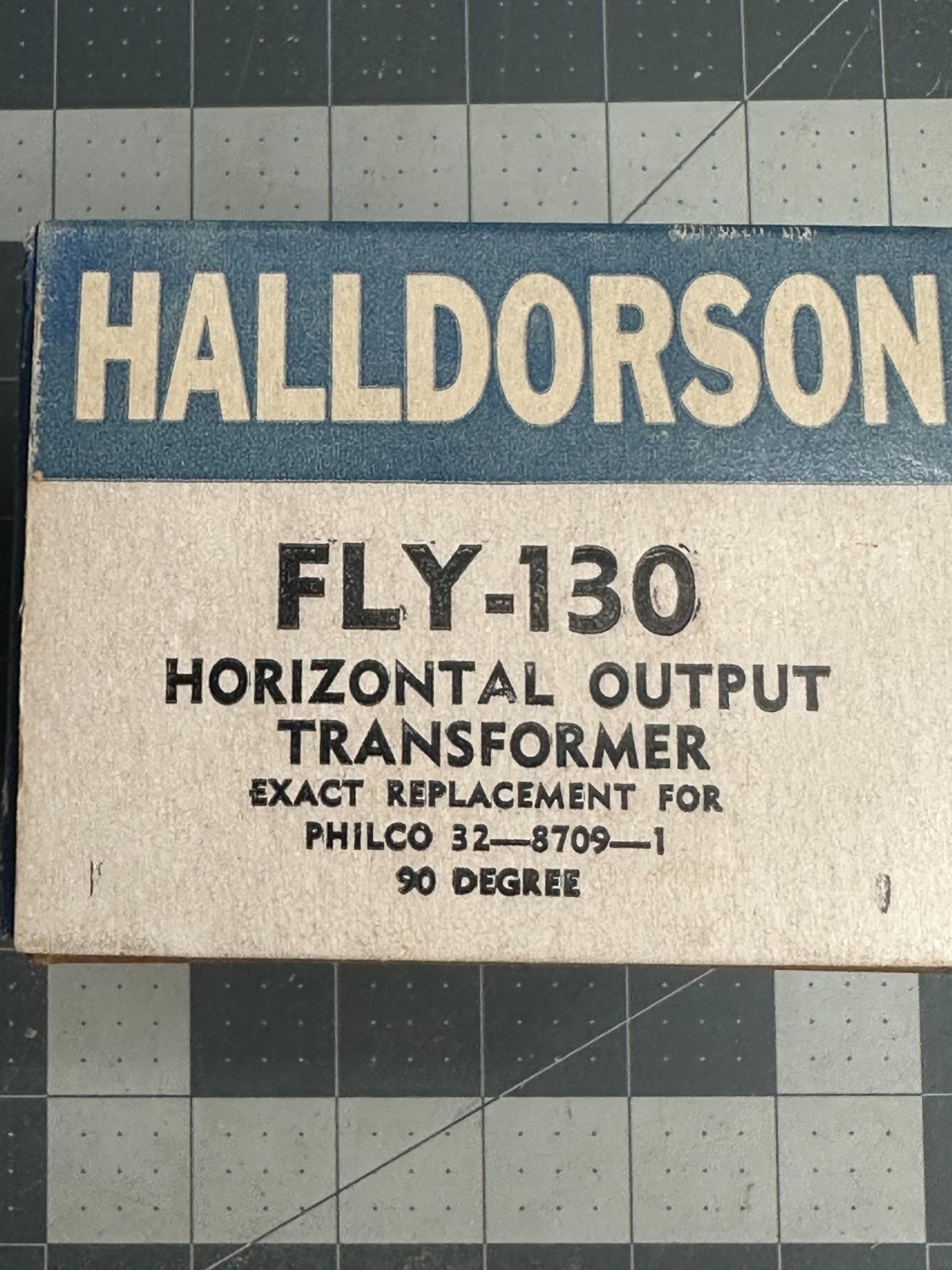 VINTAGE Halldorson Fly-130 Power Horizontal Output Transformer Philco 90-deg