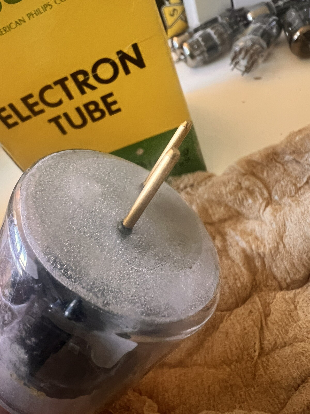 6907 Amperex NOS Double Tetrode UHF Transmitter Tube Hamm Radio Museum Quality